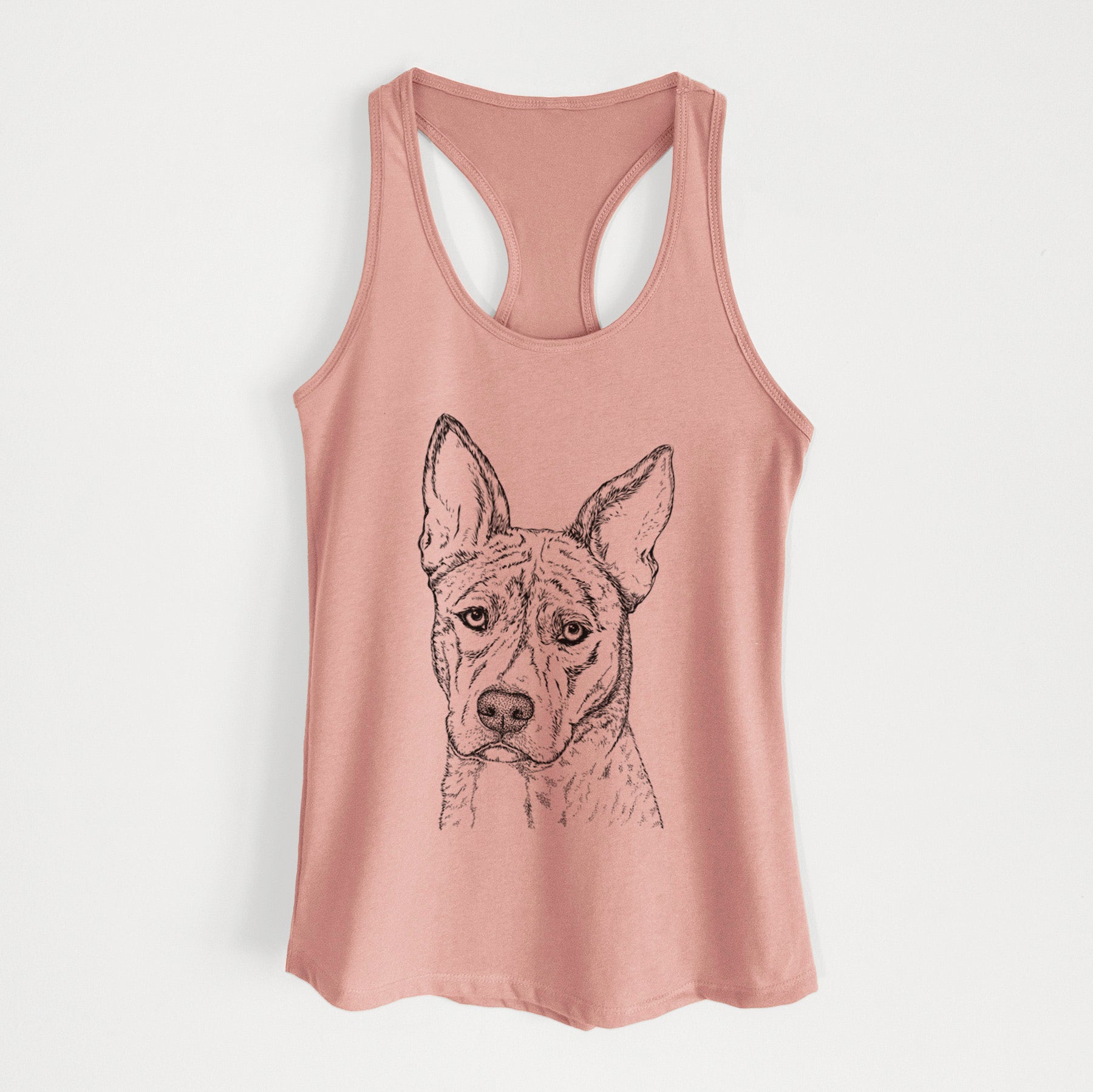 Leo the Ibizan Hound Bull Mastiff Mix - Women's Racerback Tanktop