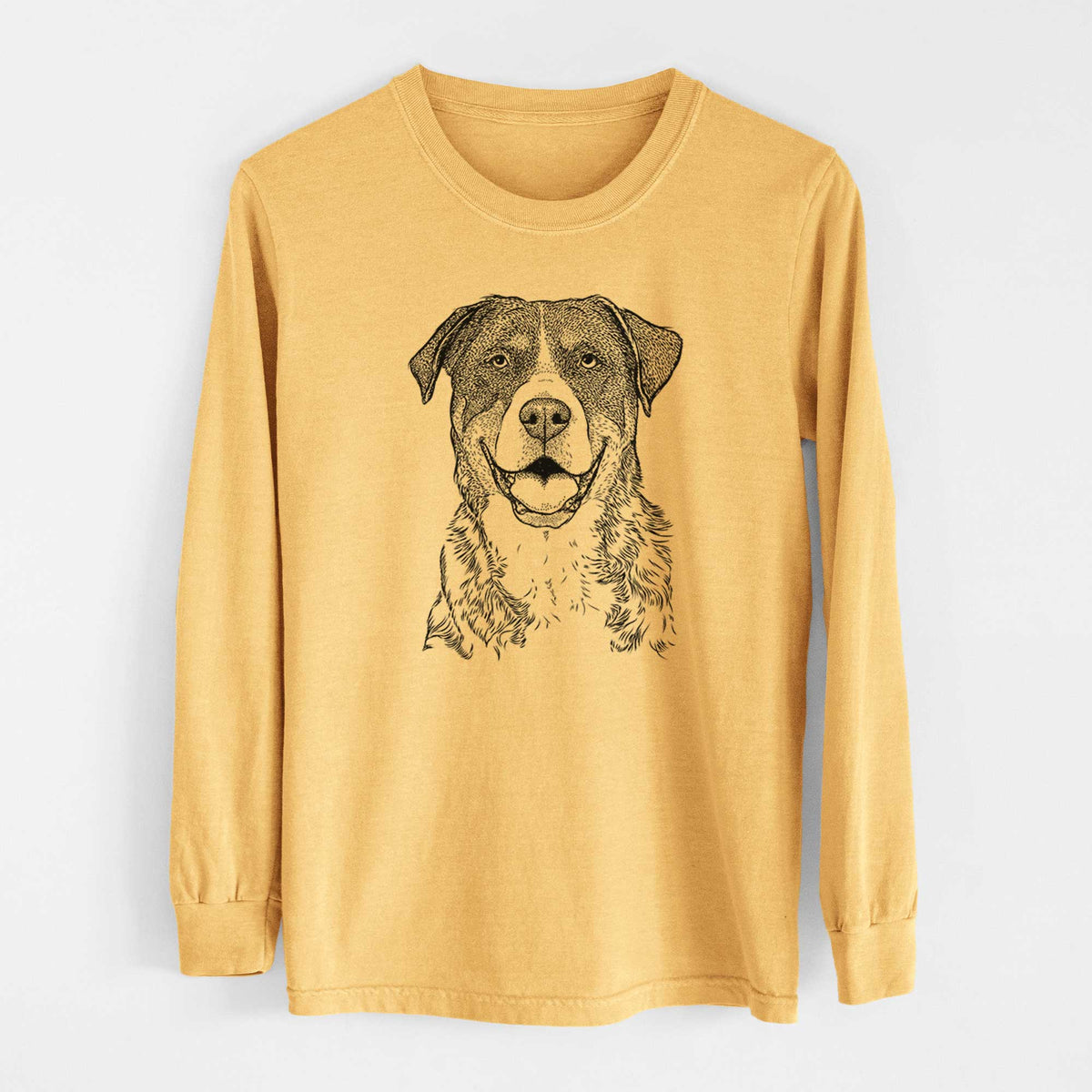 Bare Leon the Greater Swiss Mountain Dog - Heavyweight 100% Cotton Long Sleeve
