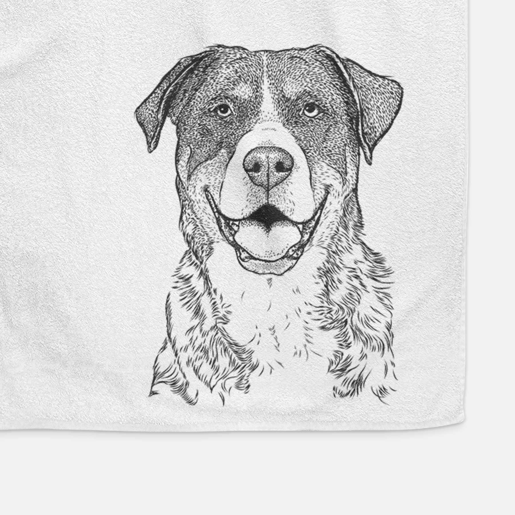 Leon the Greater Swiss Mountain Dog Decorative Hand Towel