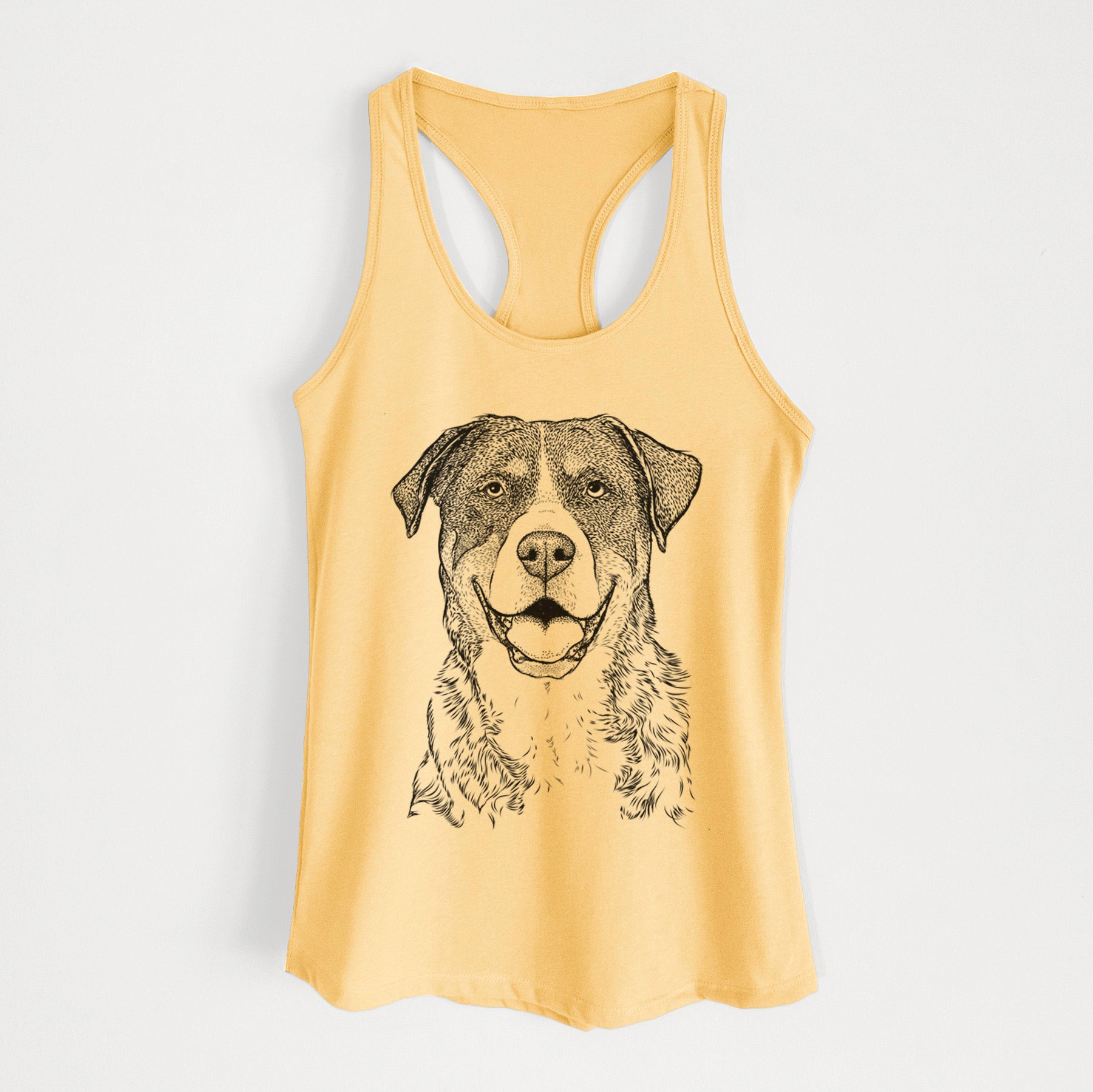 Leon the Greater Swiss Mountain Dog - Women's Racerback Tanktop