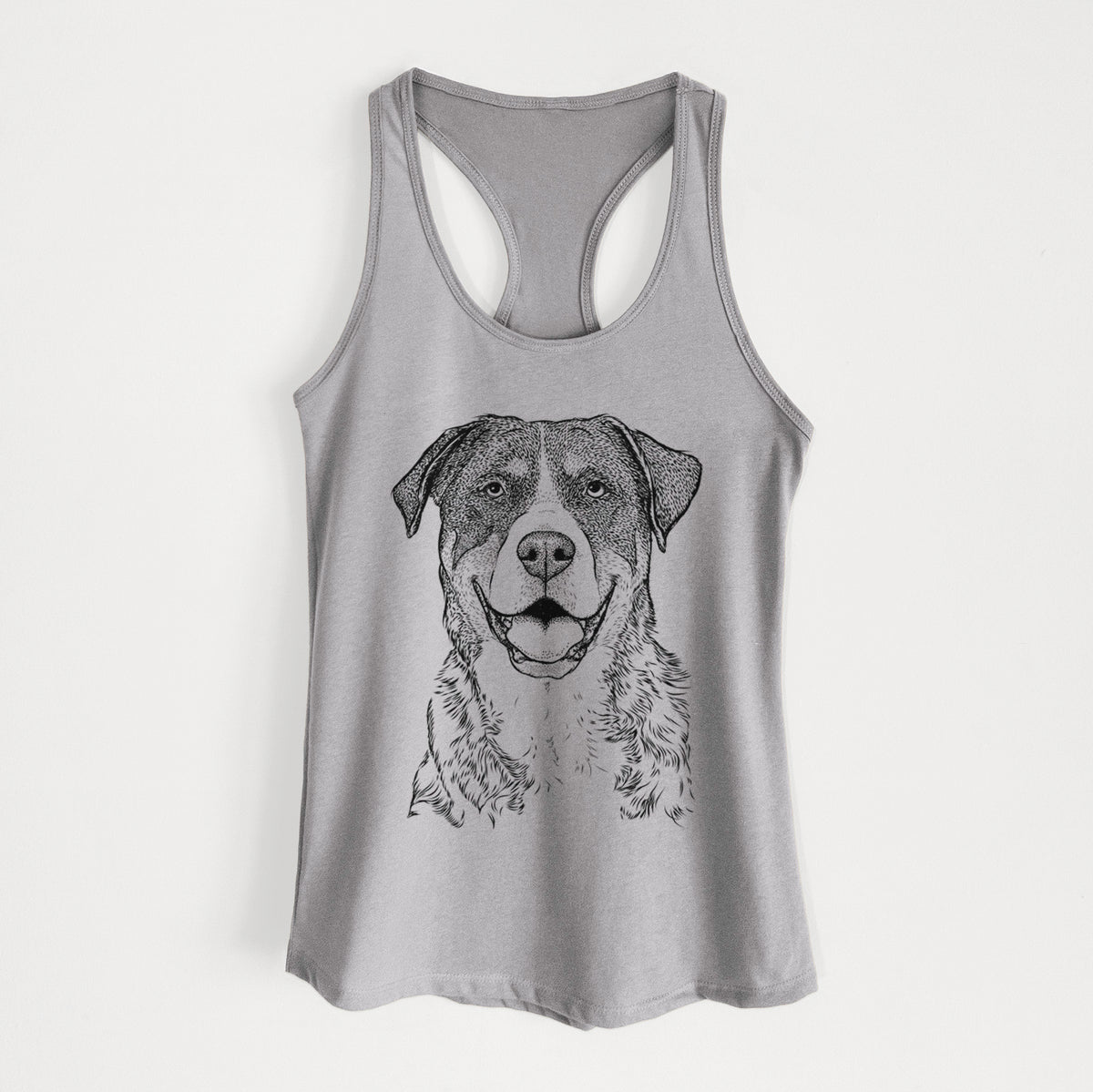 Leon the Greater Swiss Mountain Dog - Women&#39;s Racerback Tanktop