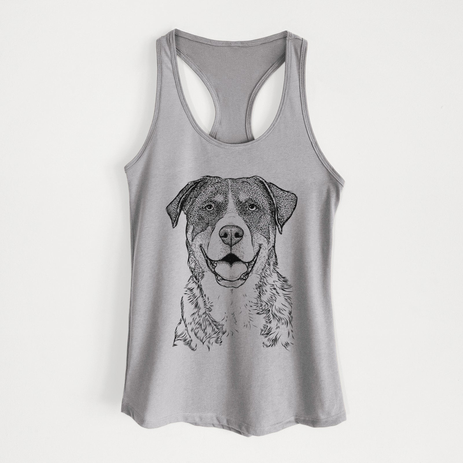 Leon the Greater Swiss Mountain Dog - Women's Racerback Tanktop