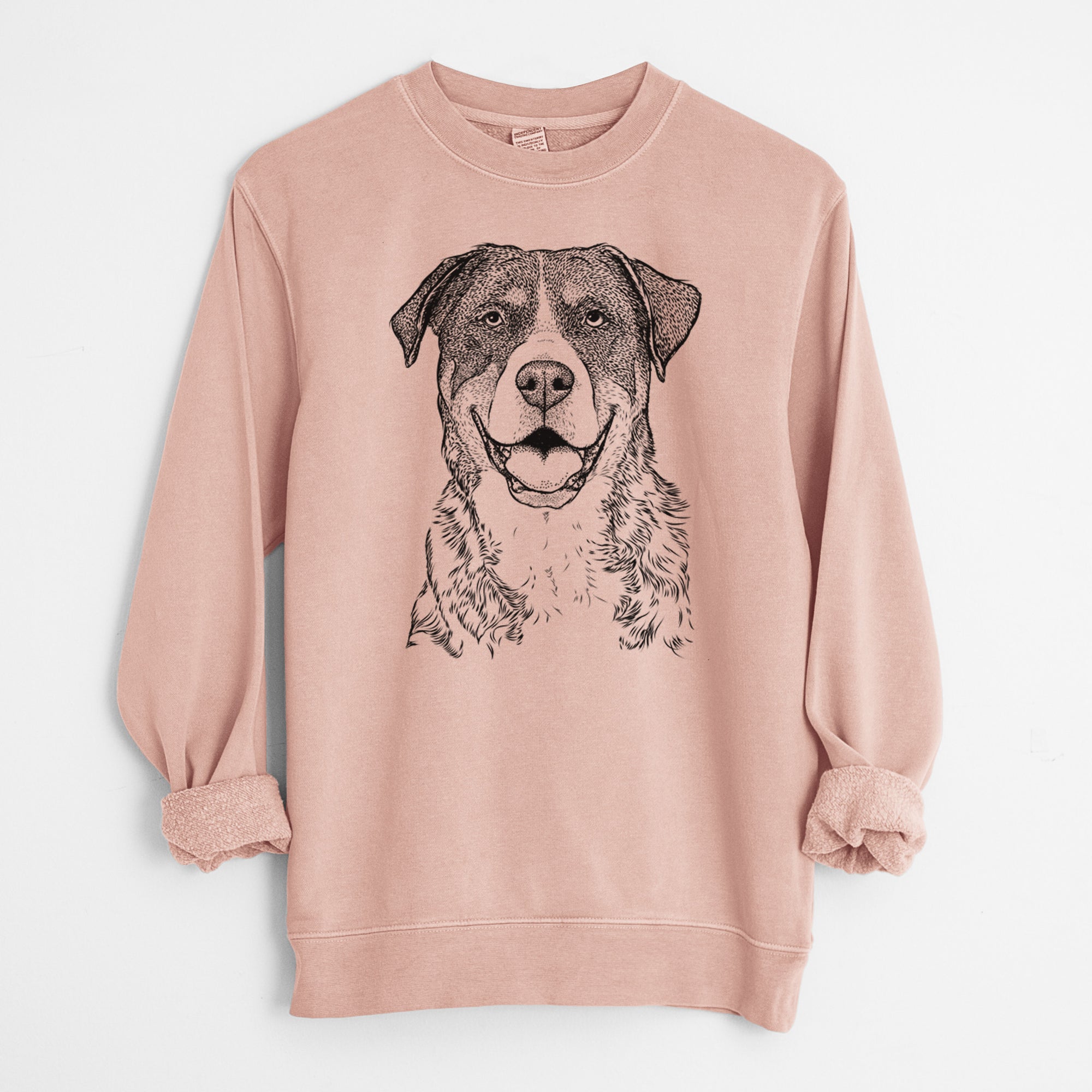 Bare Leon the Greater Swiss Mountain Dog - Unisex Pigment Dyed Crew Sweatshirt