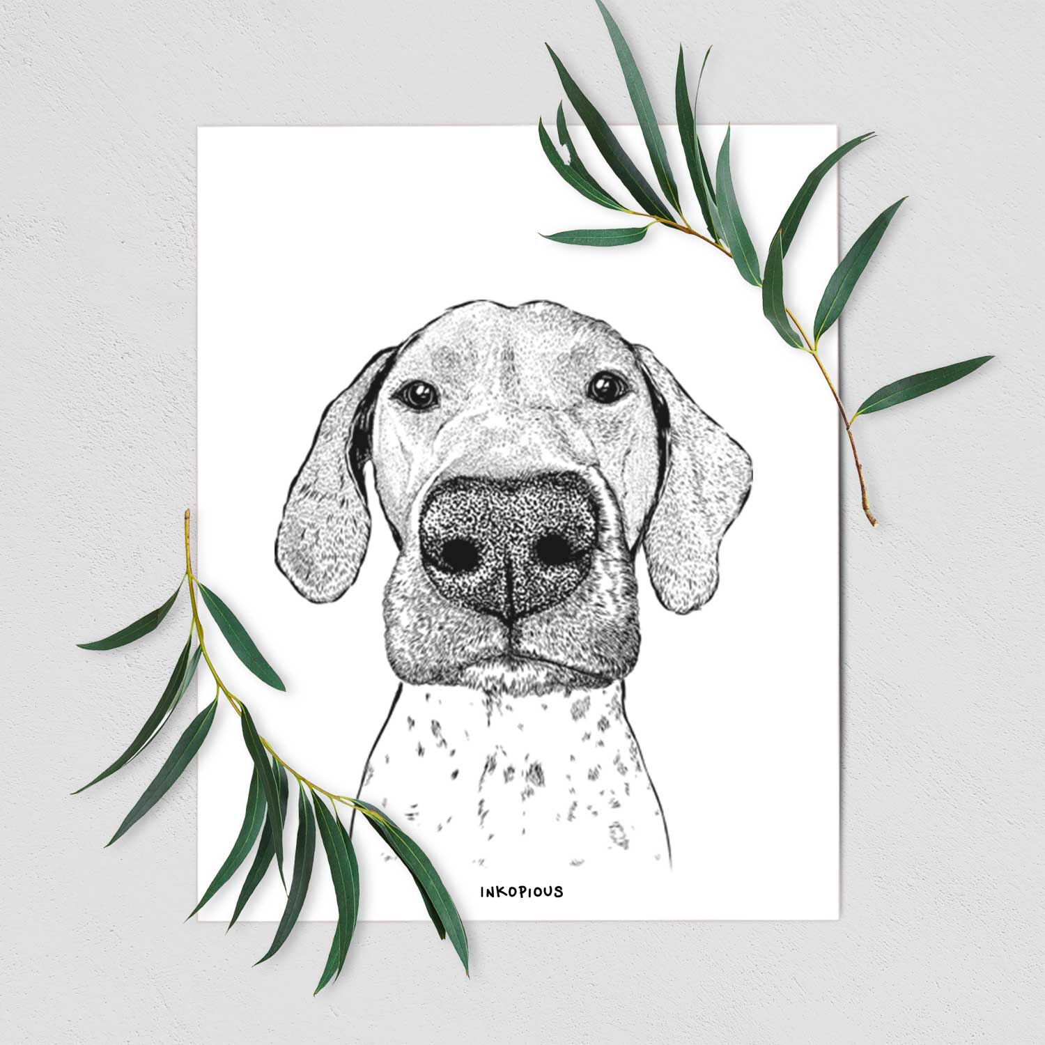 Leroy the German Shorthaired Pointer Art Print