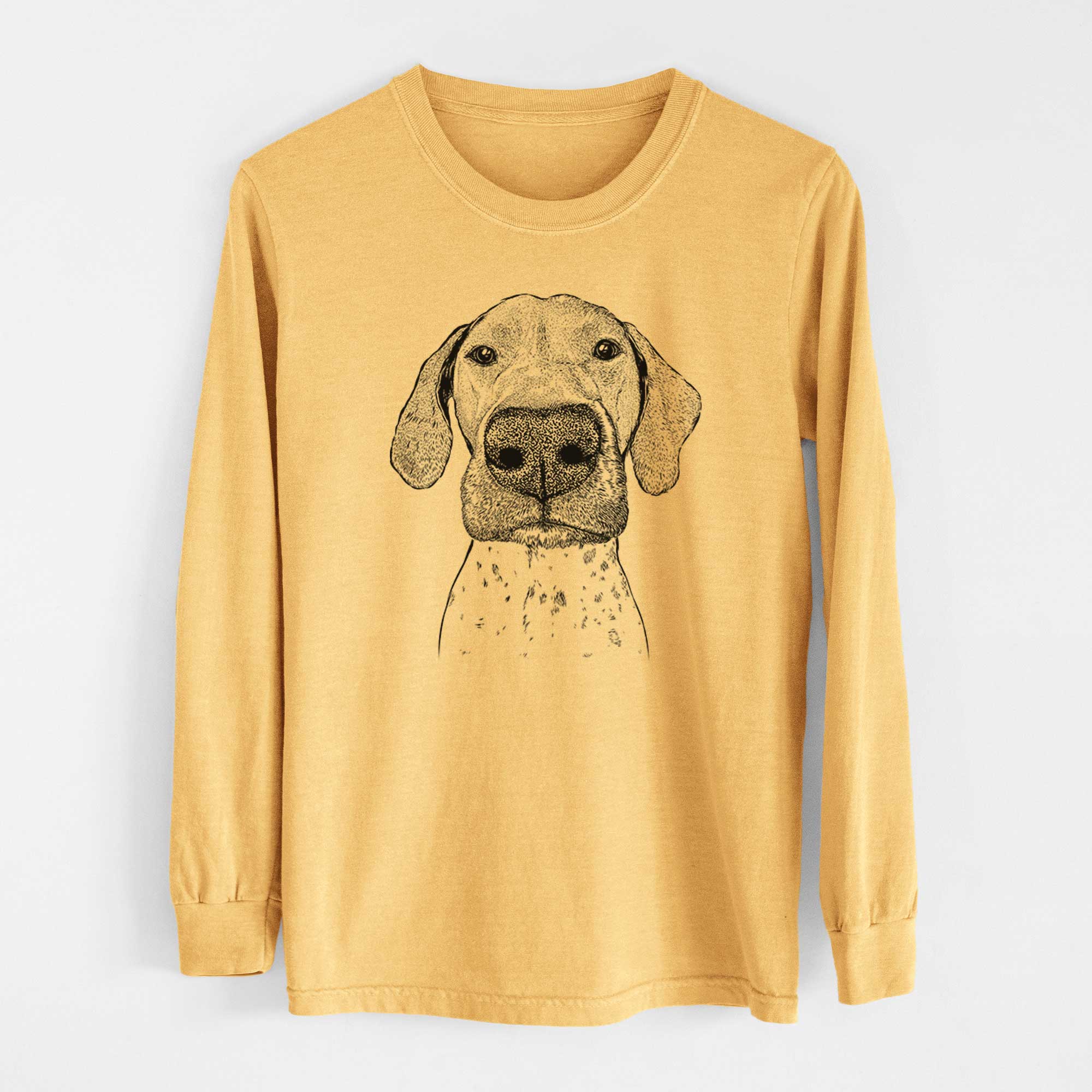 Bare Leroy the German Shorthaired Pointer - Heavyweight 100% Cotton Long Sleeve