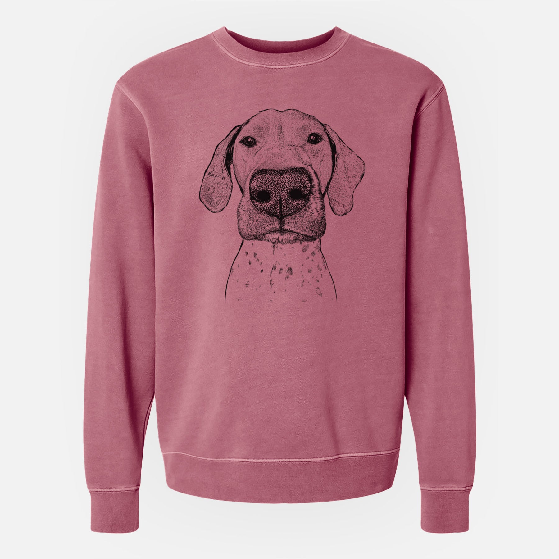 Bare Leroy the German Shorthaired Pointer - Unisex Pigment Dyed Crew Sweatshirt