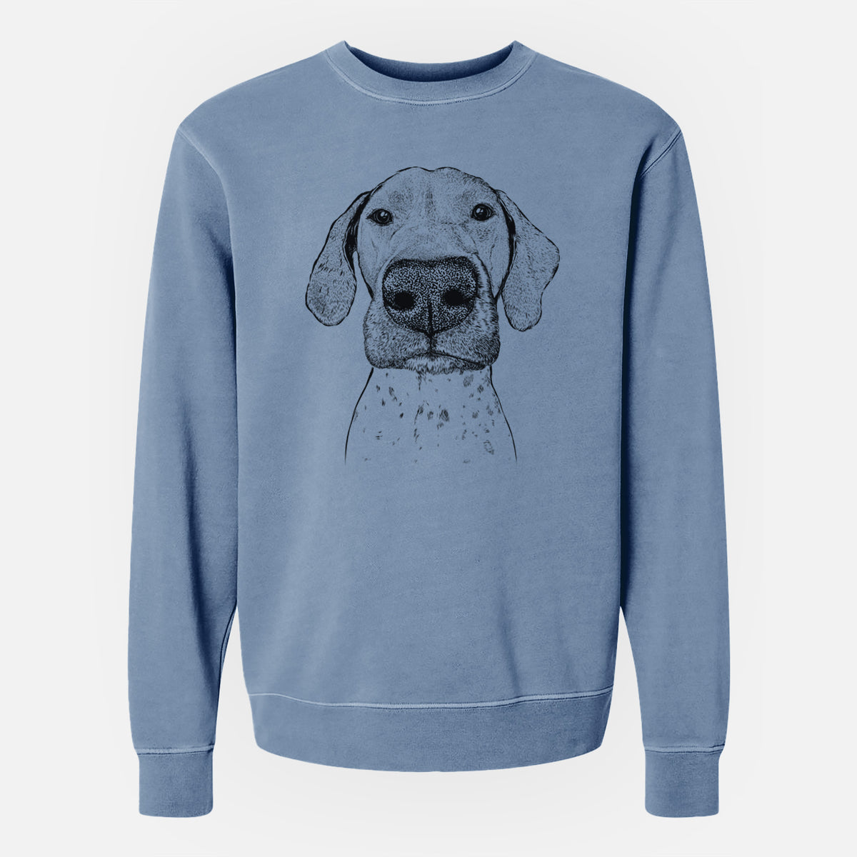 Bare Leroy the German Shorthaired Pointer - Unisex Pigment Dyed Crew Sweatshirt