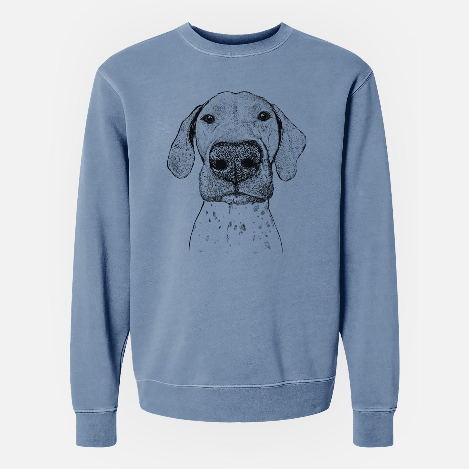 Bare Leroy the German Shorthaired Pointer - Unisex Pigment Dyed Crew Sweatshirt