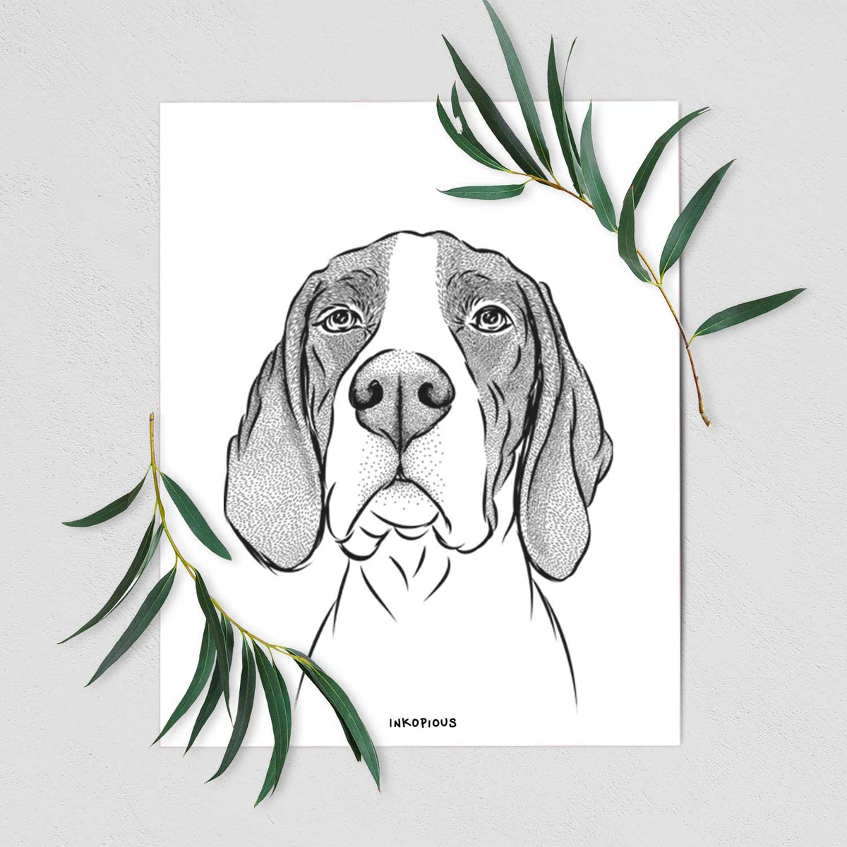 Liam the English Pointer Art Print