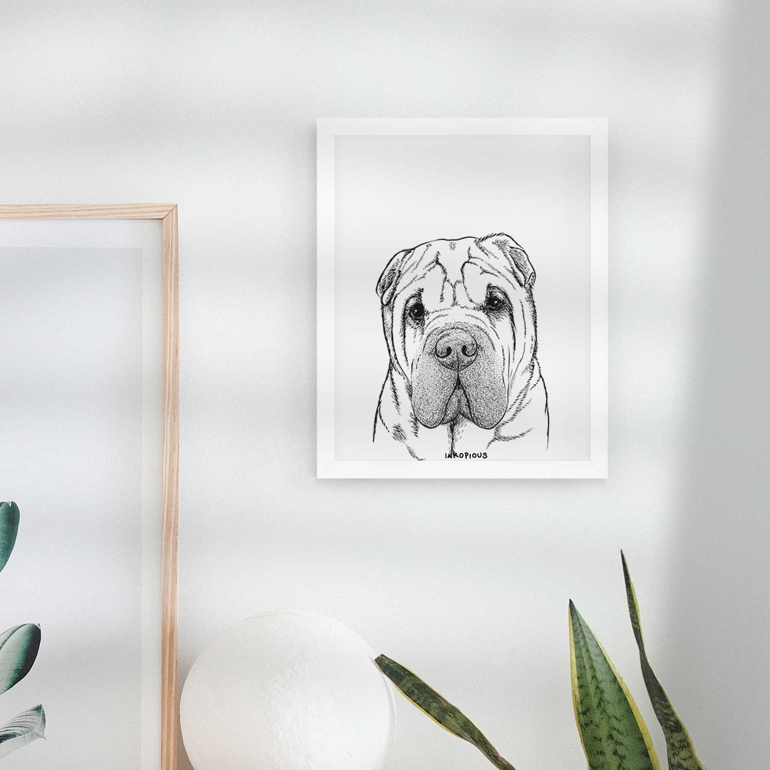 Lilly the Shar Pei Art Print