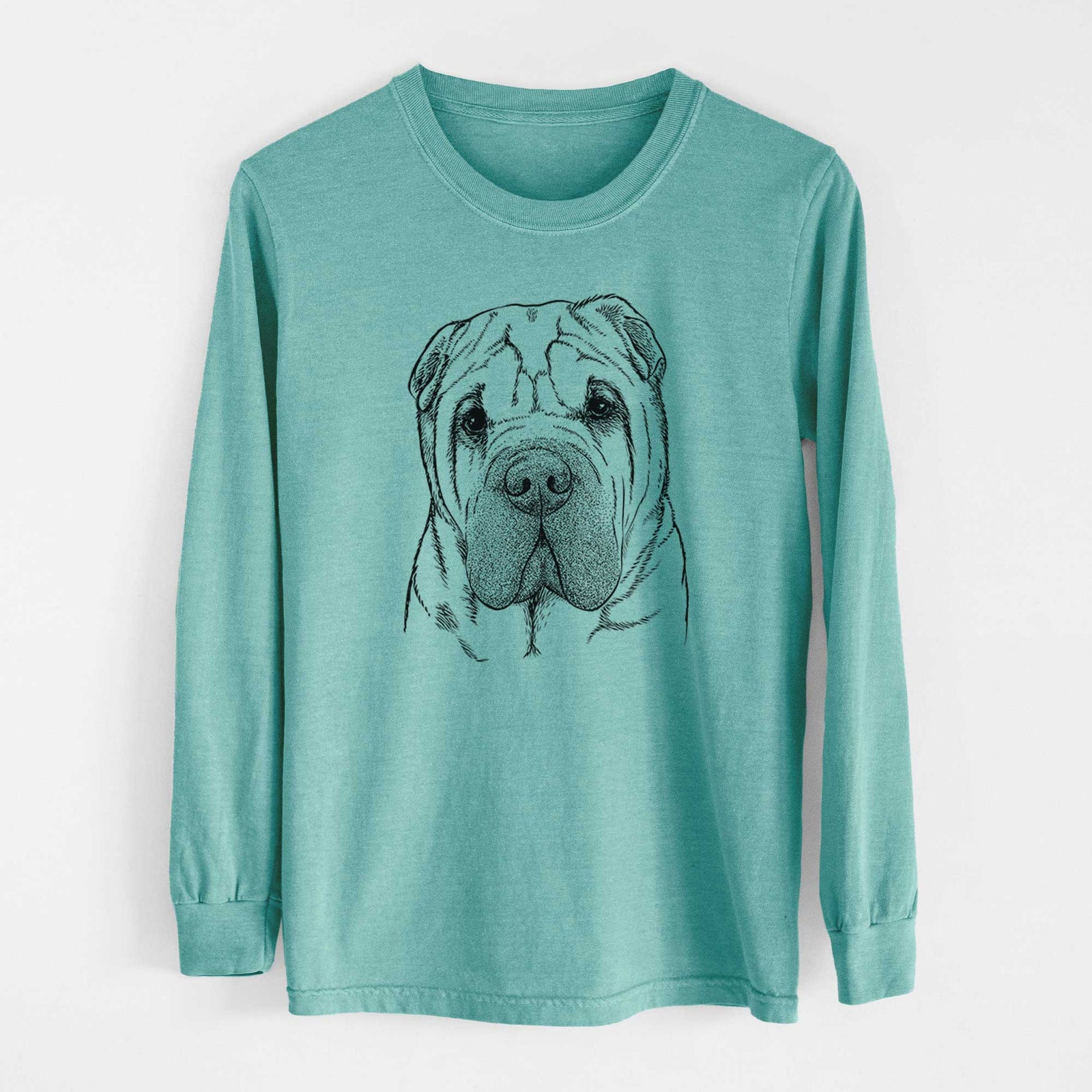 Bare Lilly the Shar Pei - Heavyweight 100% Cotton Long Sleeve