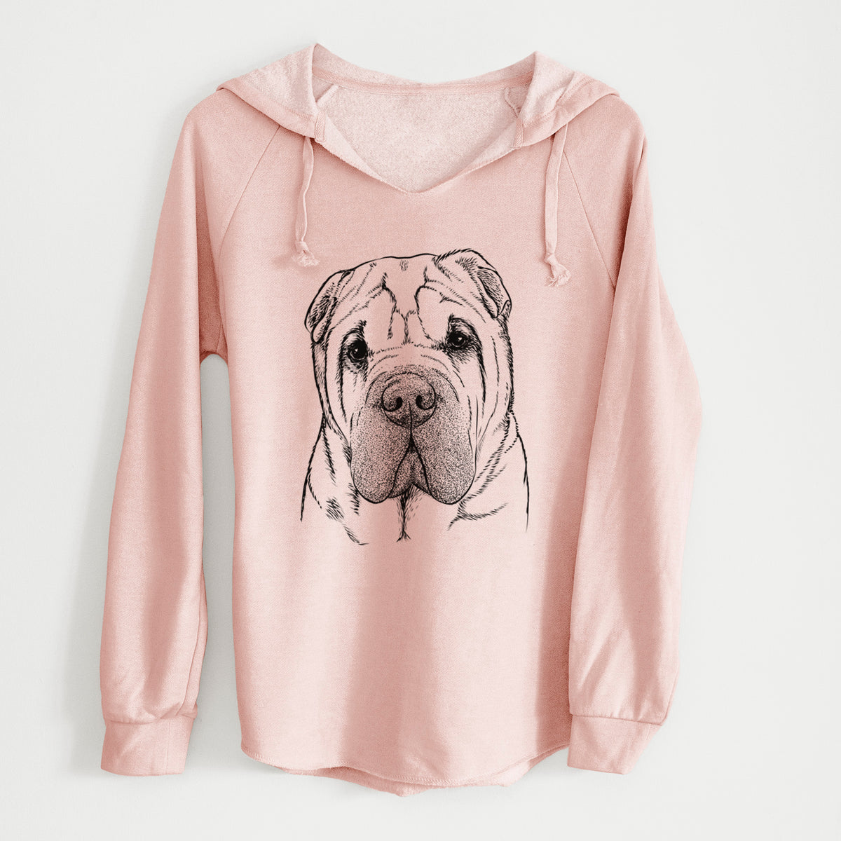 Bare Lilly the Shar Pei - Cali Wave Hooded Sweatshirt