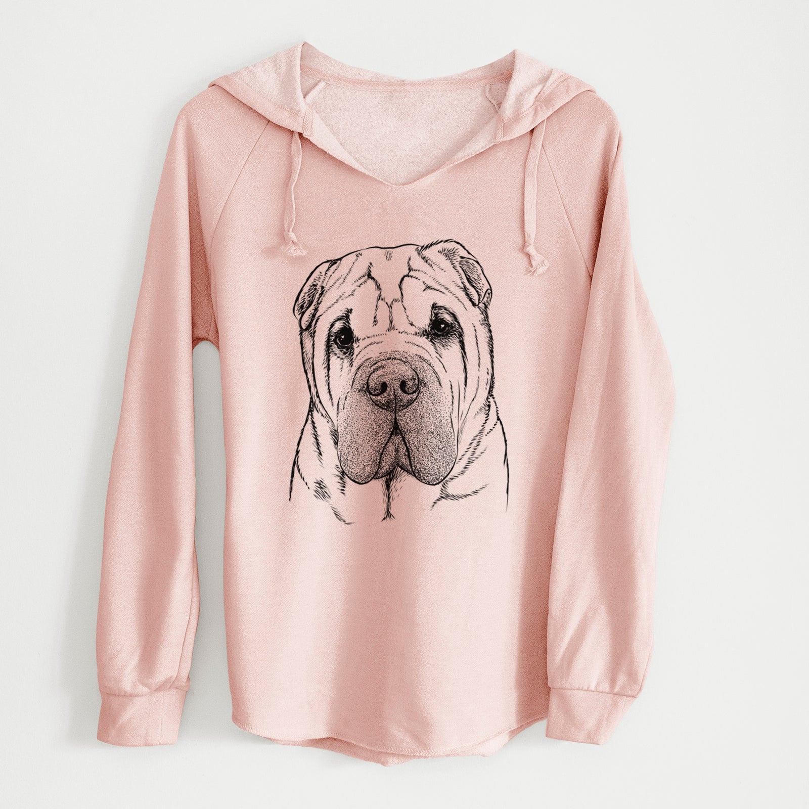 Bare Lilly the Shar Pei - Cali Wave Hooded Sweatshirt