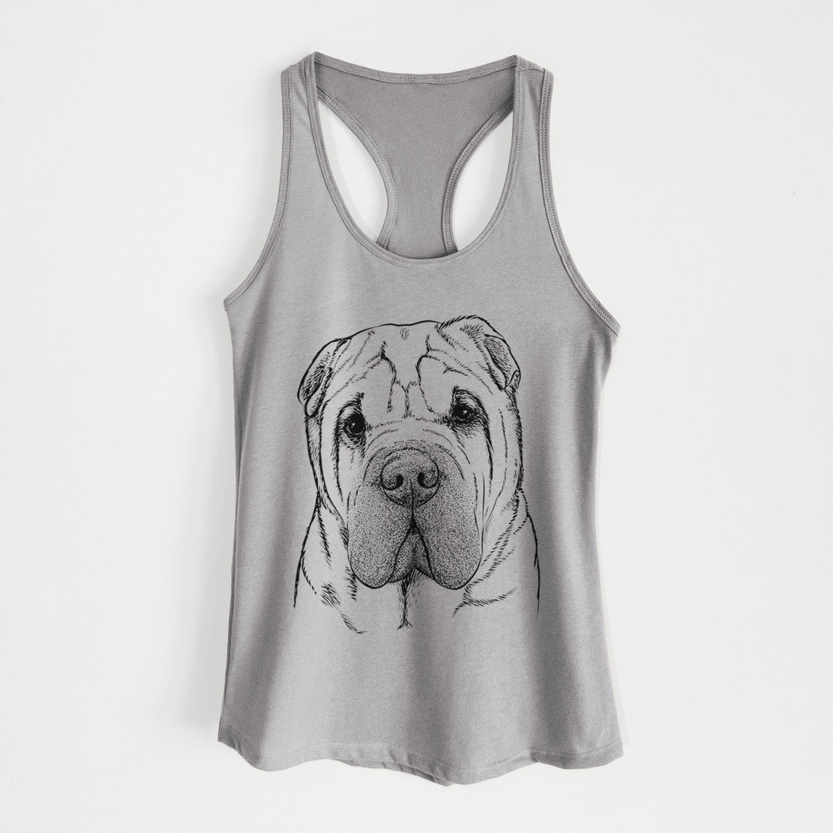 Lilly the Shar Pei - Women&#39;s Racerback Tanktop