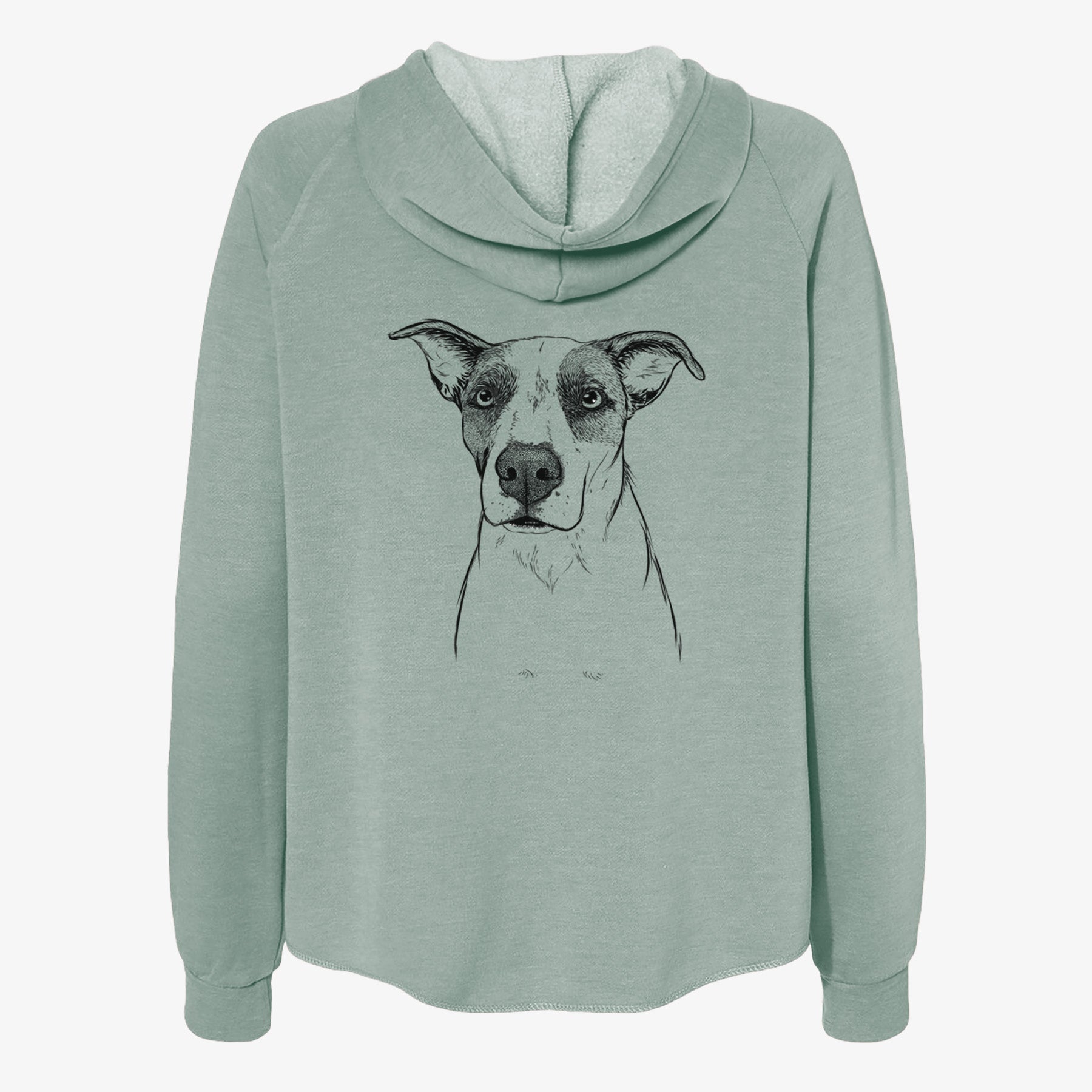 Lily the Mixed Breed - Women's Cali Wave Zip-Up Sweatshirt