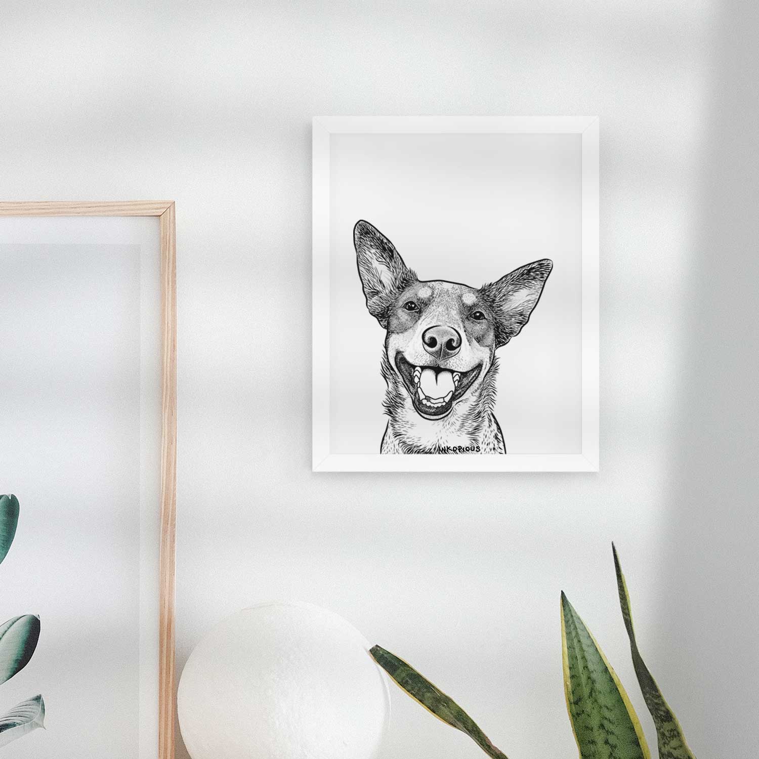 Lily the Australian Cattle Dog Art Print
