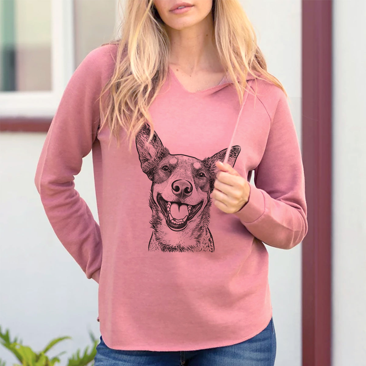 Bare Lily the Australian Cattle Dog - Cali Wave Hooded Sweatshirt
