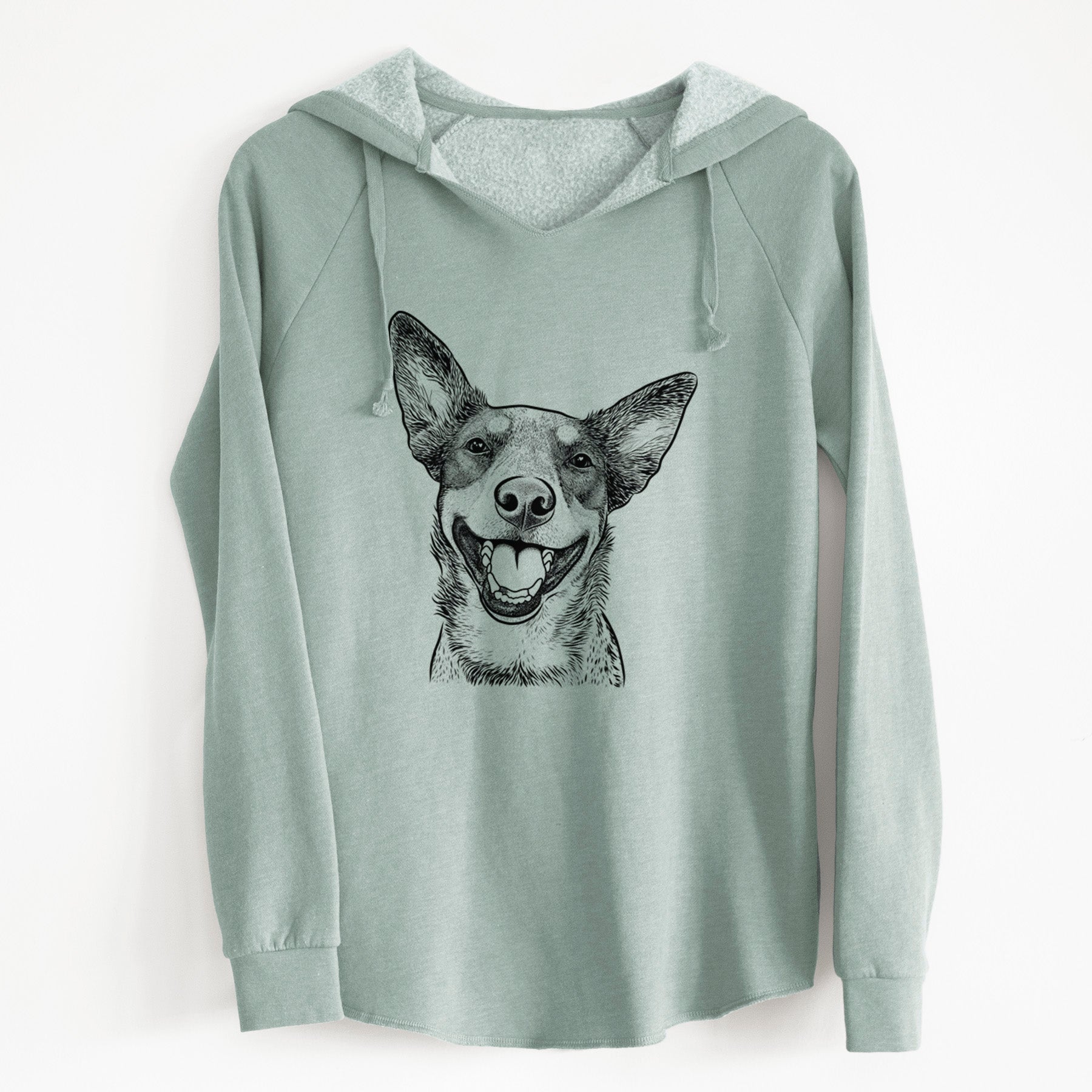 Bare Lily the Australian Cattle Dog - Cali Wave Hooded Sweatshirt
