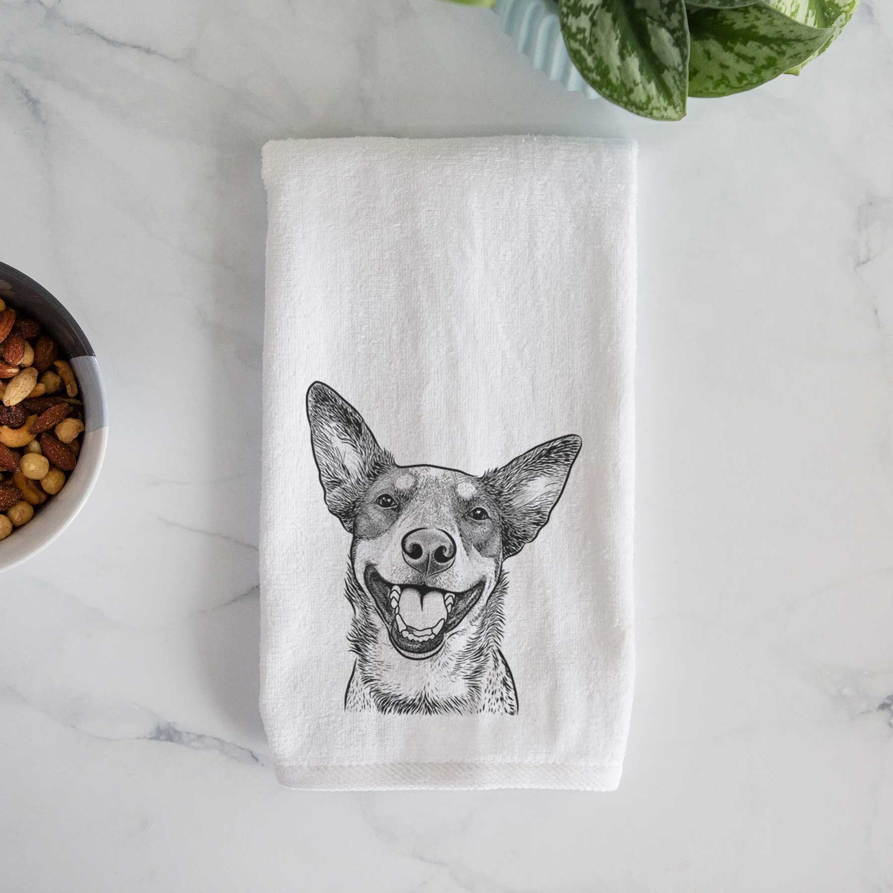 Lily the Australian Cattle Dog Decorative Hand Towel