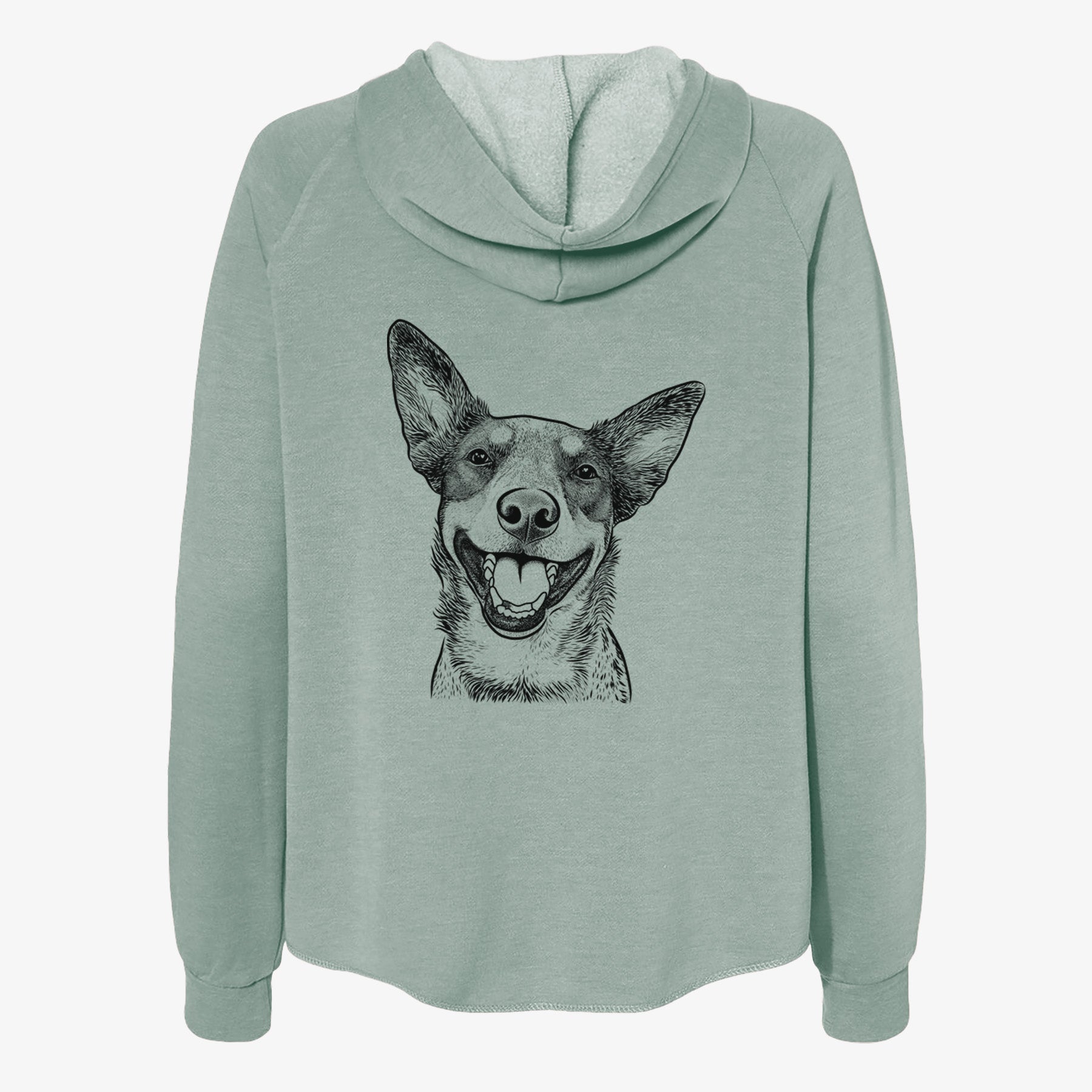 Lily the Australian Cattle Dog - Women's Cali Wave Zip-Up Sweatshirt