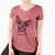 Bare Lily the Australian Cattle Dog - Women's V-neck Shirt