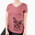 Bare Lily the Australian Cattle Dog - Women's V-neck Shirt