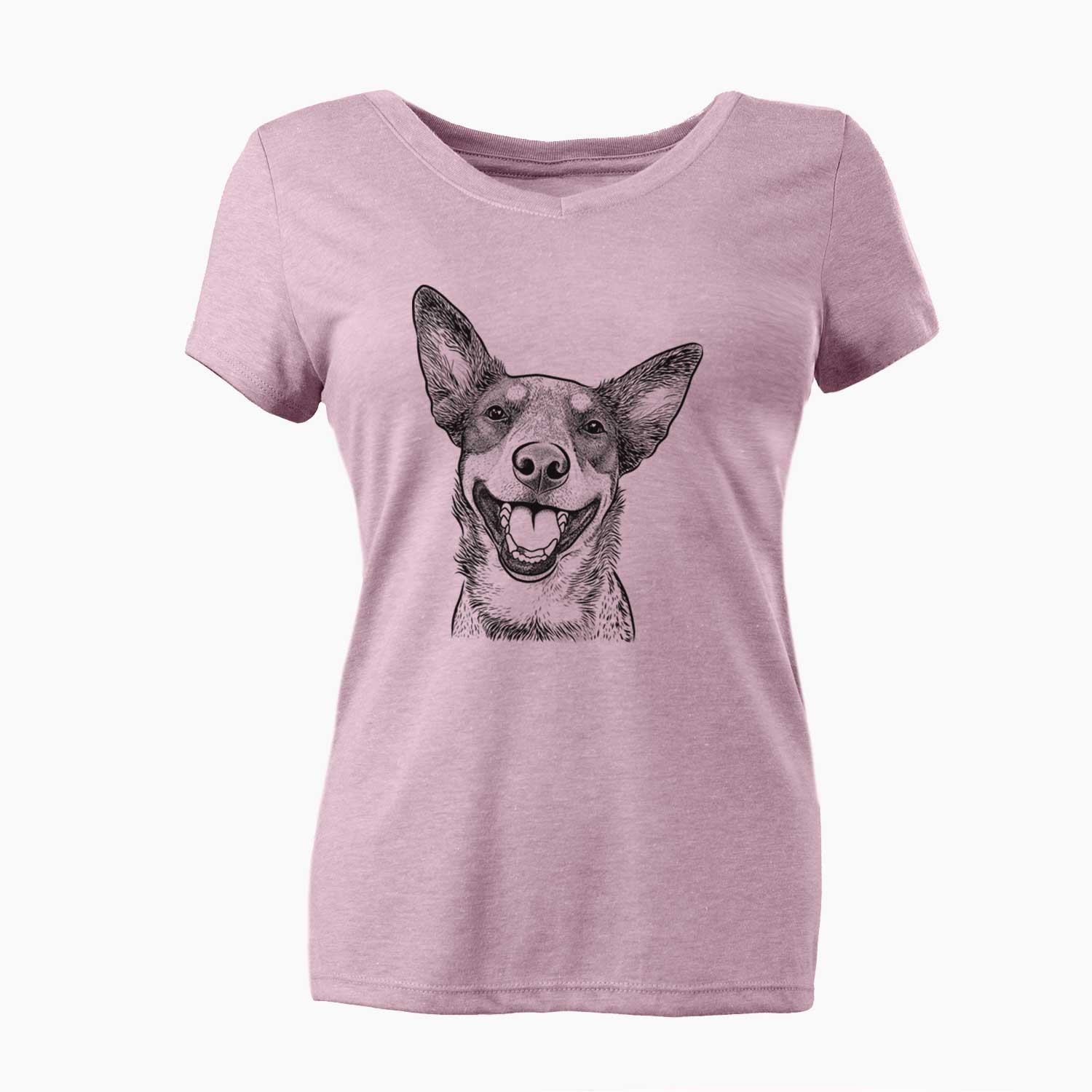 Bare Lily the Australian Cattle Dog - Women's V-neck Shirt