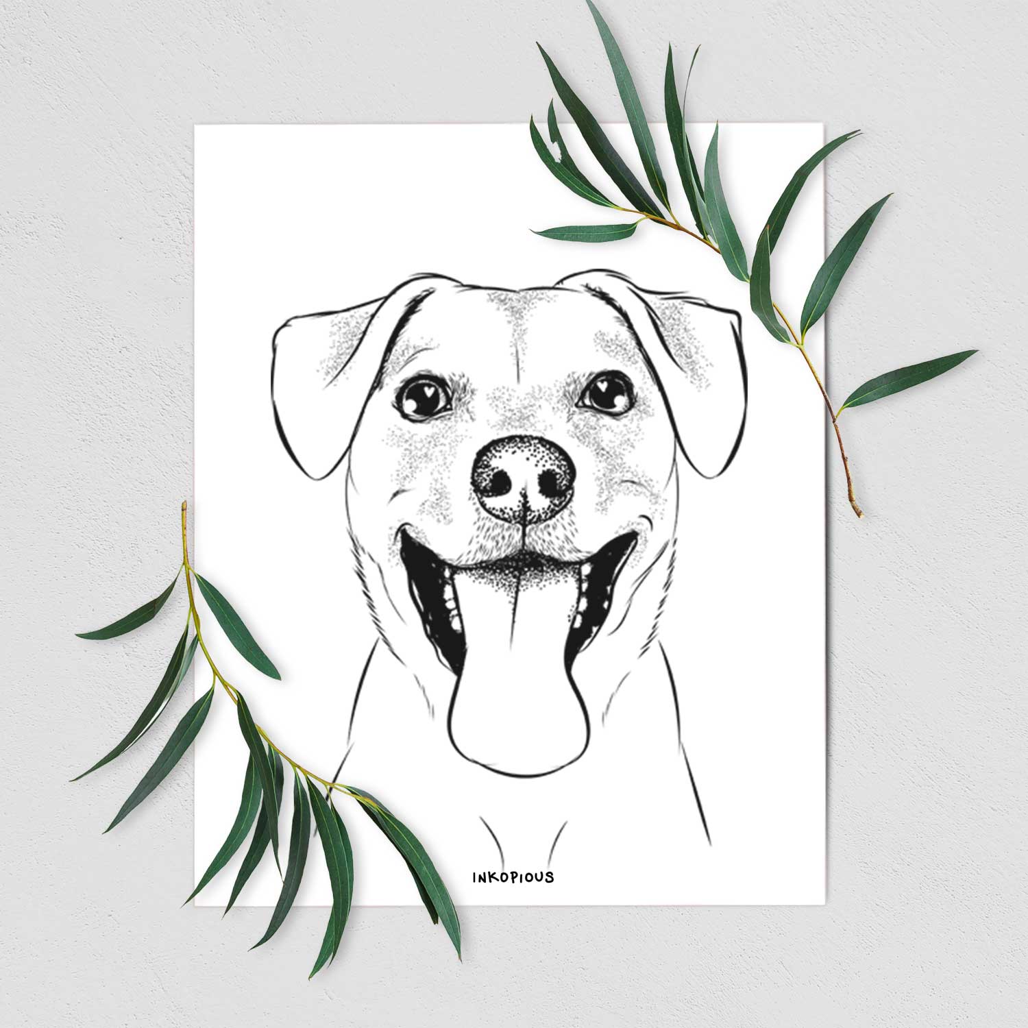 Lily the Mixed Breed Art Print