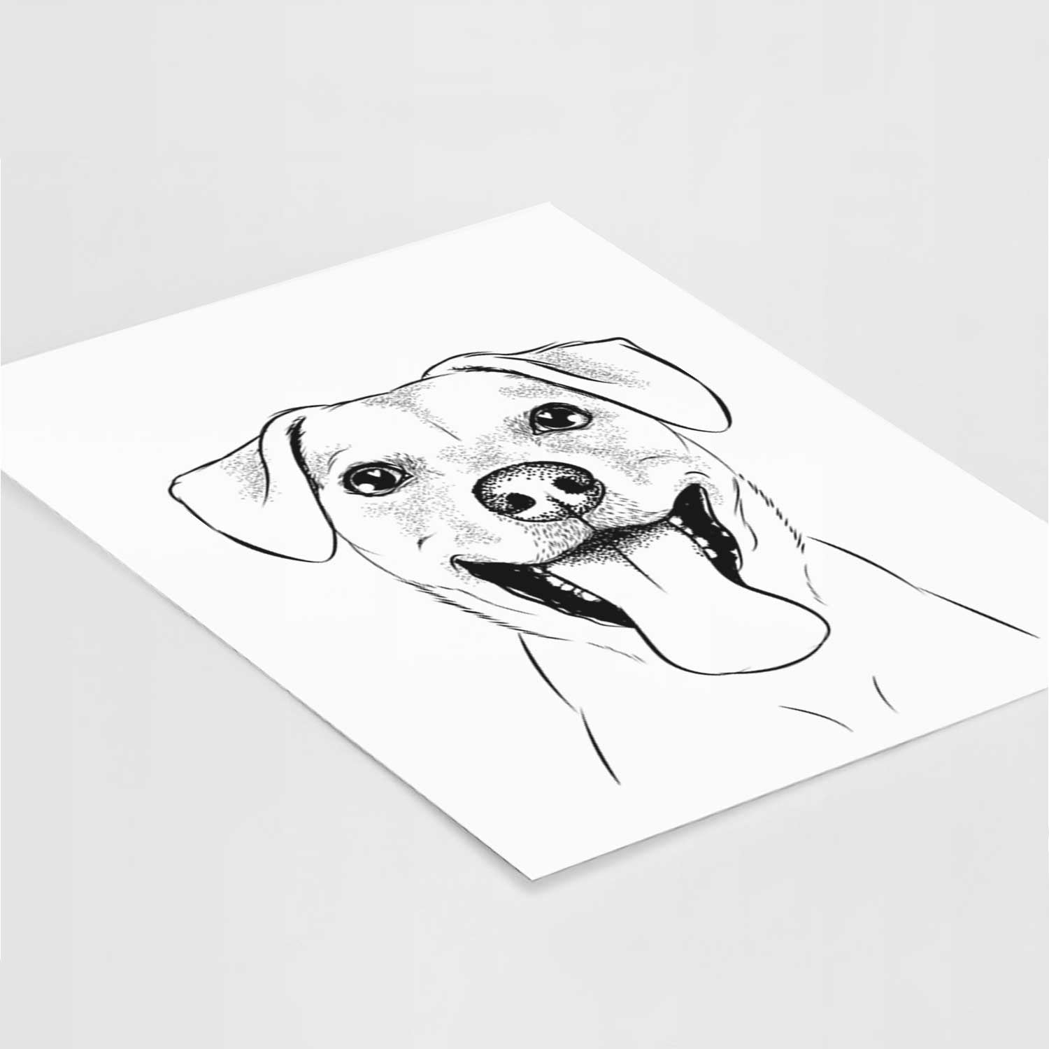 Lily the Mixed Breed Art Print