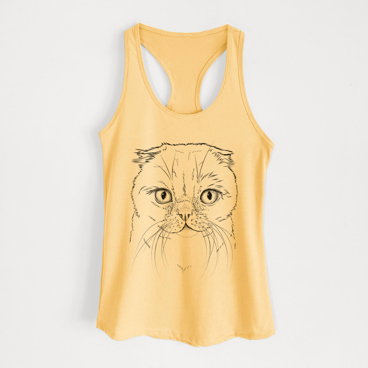 Lina the Exotic Fold Cat - Women's Racerback Tanktop