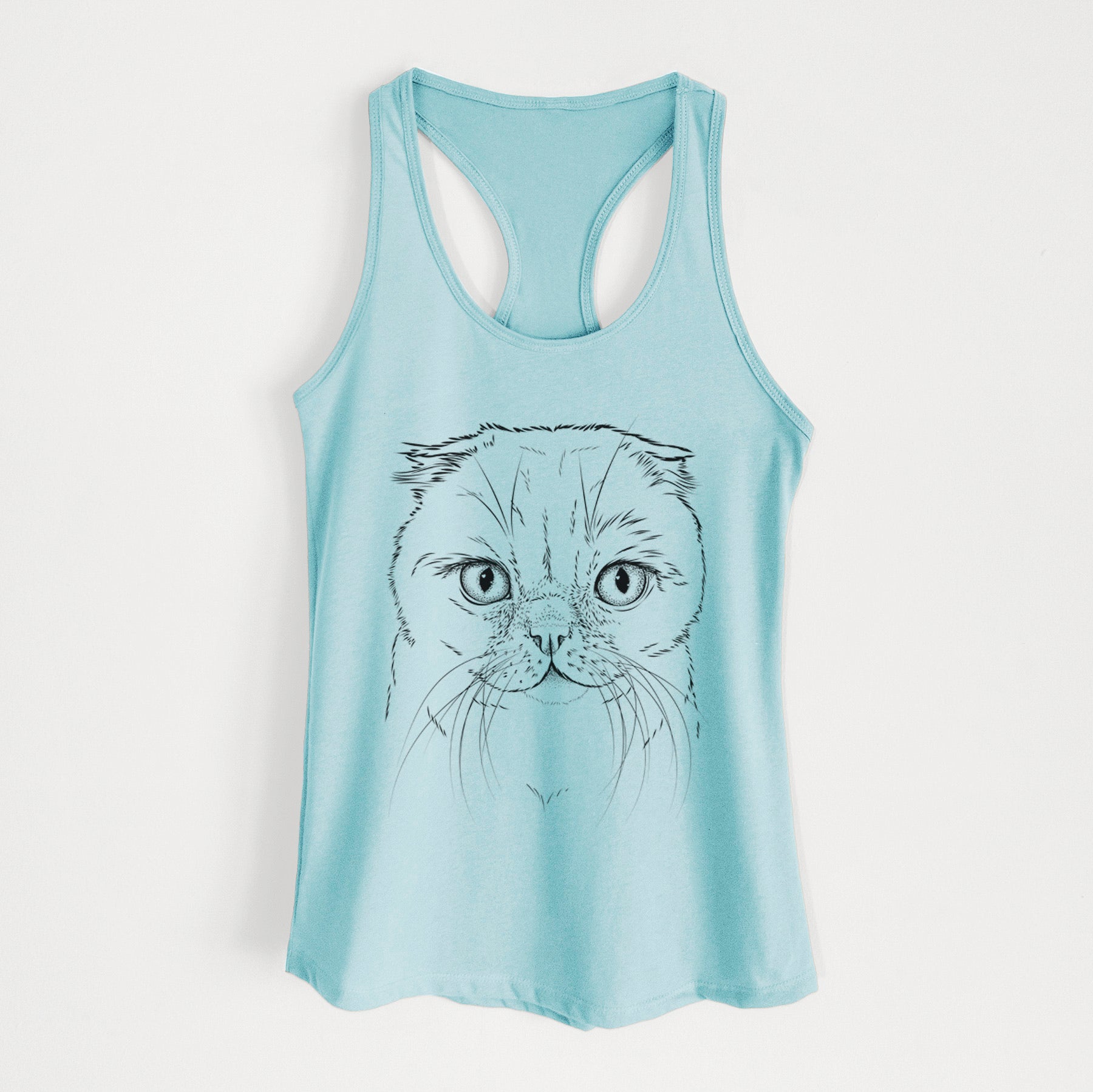 Lina the Exotic Fold Cat - Women's Racerback Tanktop