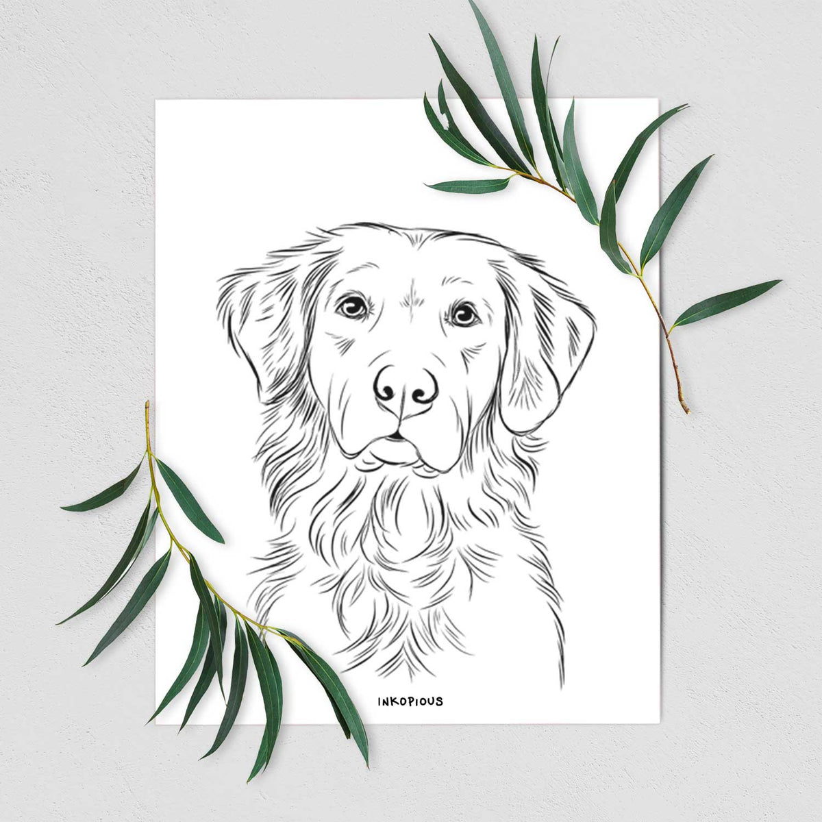 Linden the Golden Retriever Art Print