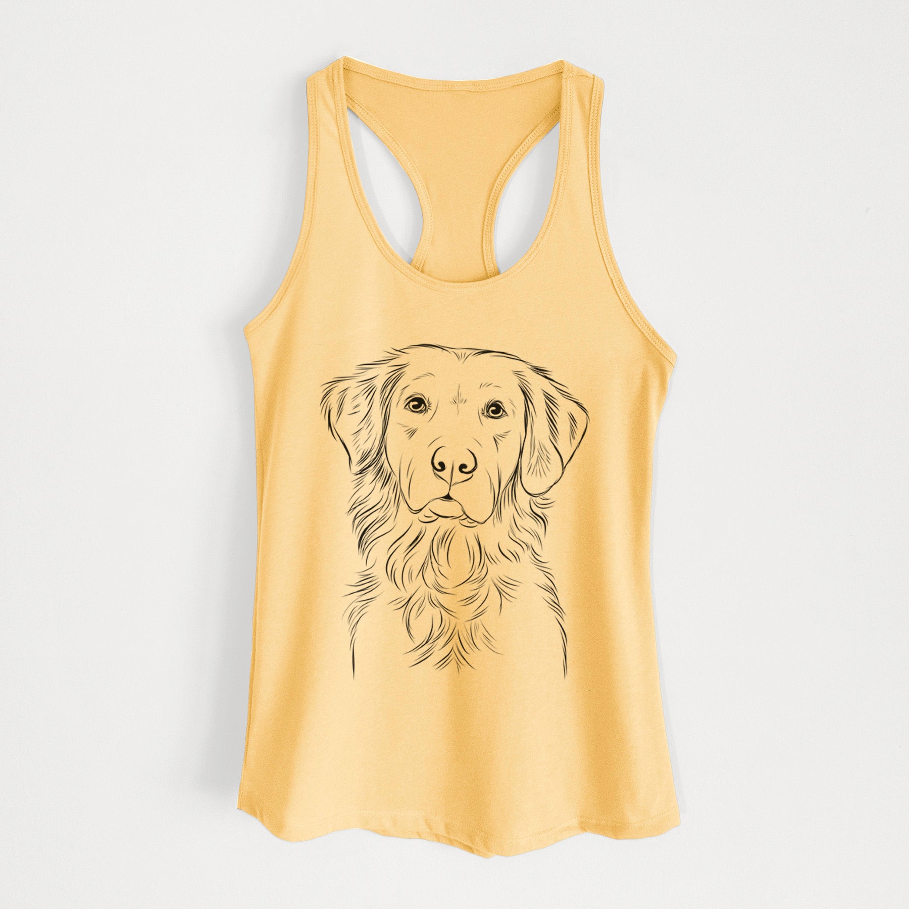 Linden the Golden Retriever - Women's Racerback Tanktop