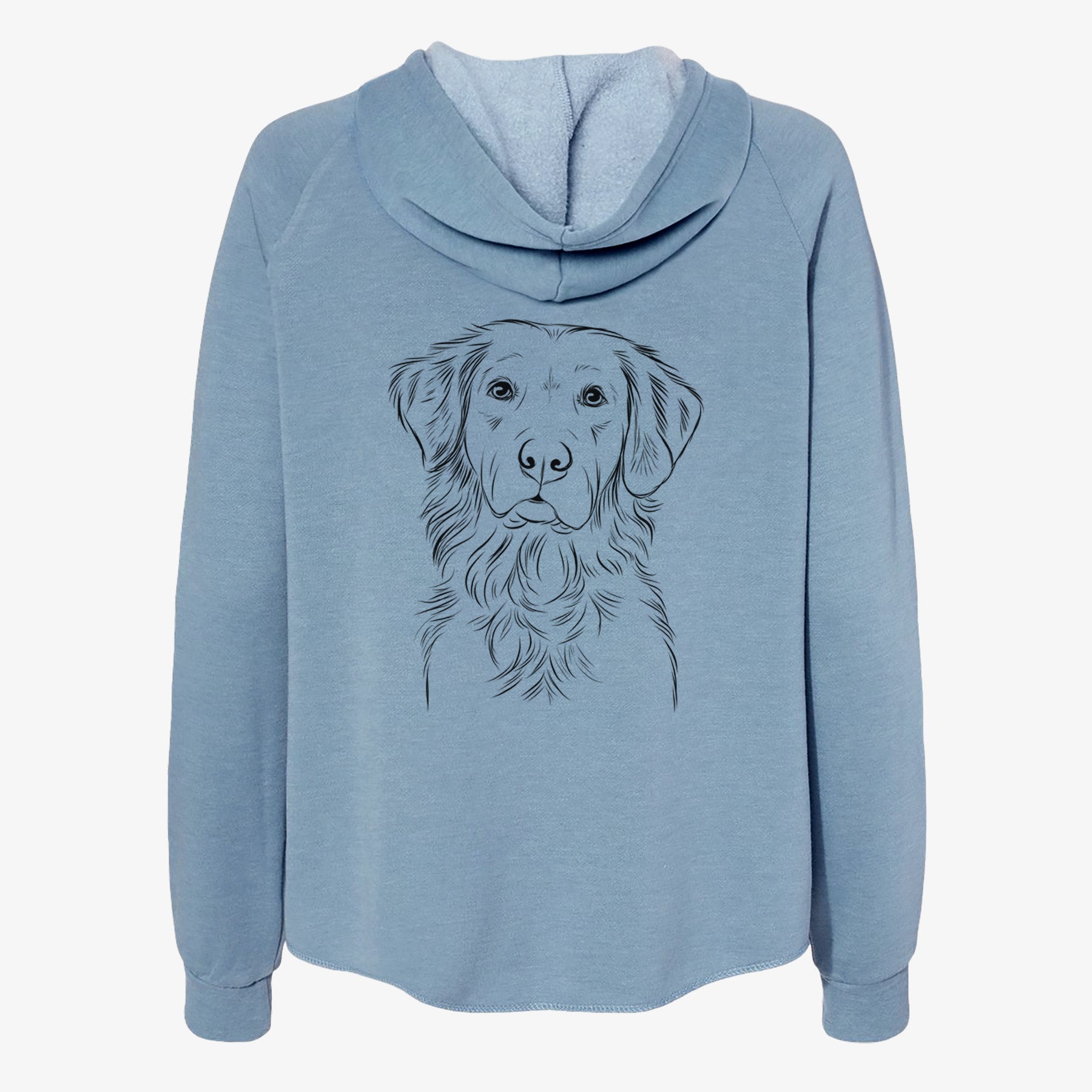 Linden the Golden Retriever - Women's Cali Wave Zip-Up Sweatshirt