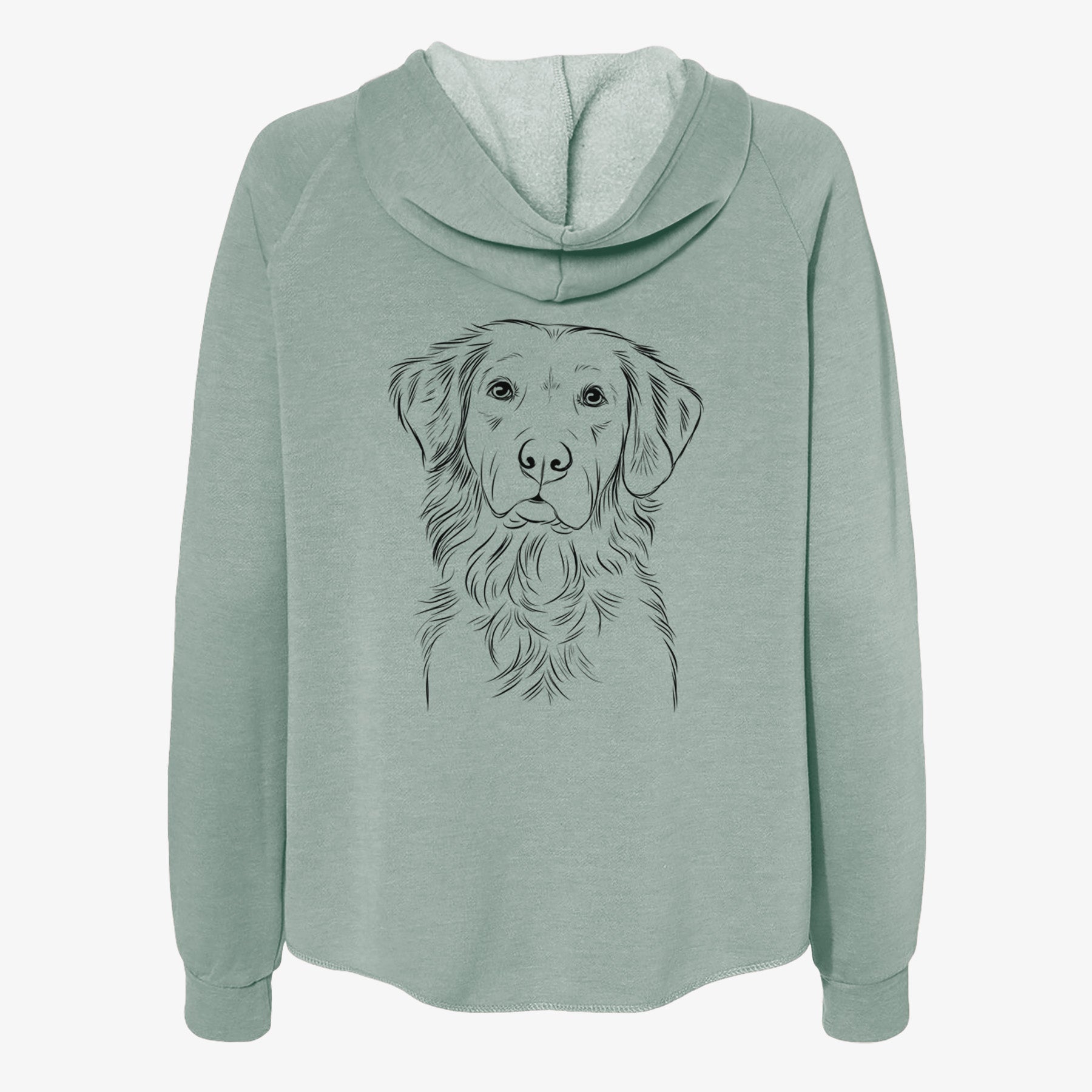 Linden the Golden Retriever - Women's Cali Wave Zip-Up Sweatshirt