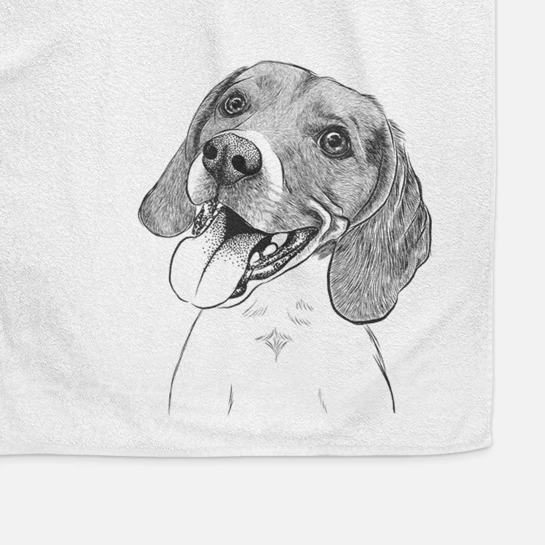 Little Bandit the Beagle Decorative Hand Towel