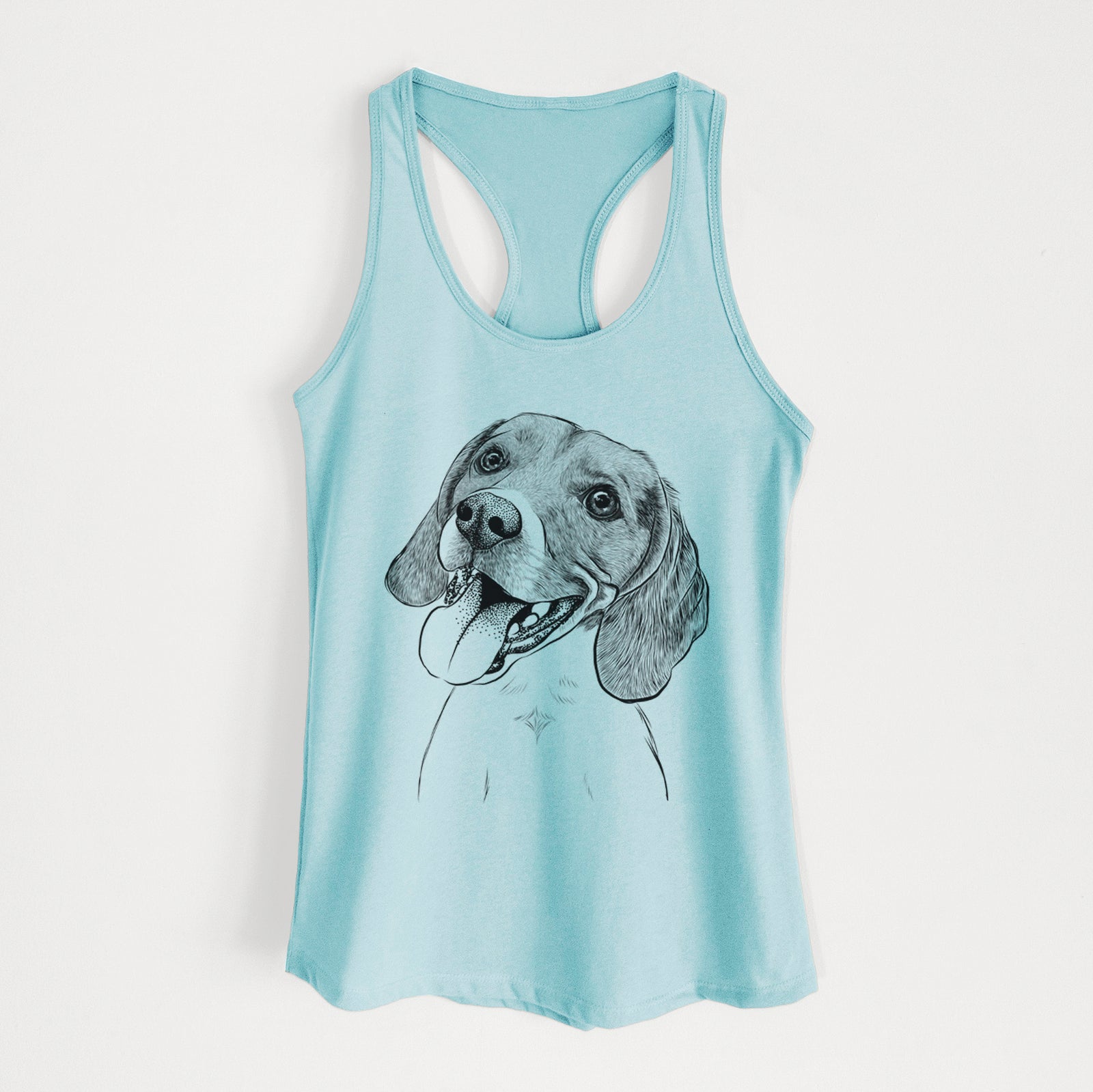 Little Bandit the Beagle - Women's Racerback Tanktop