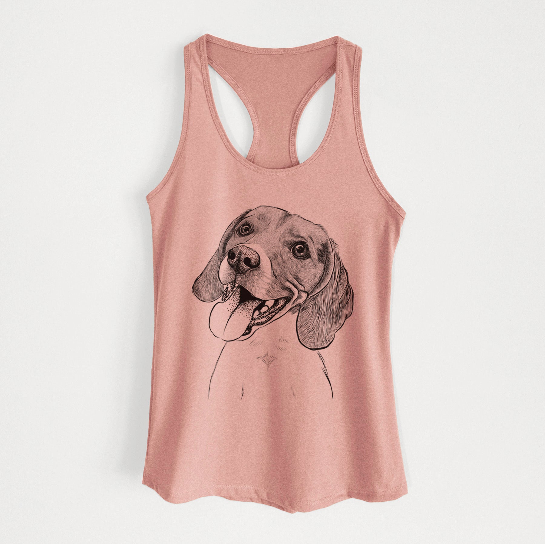 Little Bandit the Beagle - Women's Racerback Tanktop