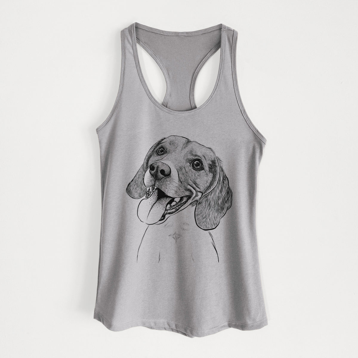 Little Bandit the Beagle - Women&#39;s Racerback Tanktop