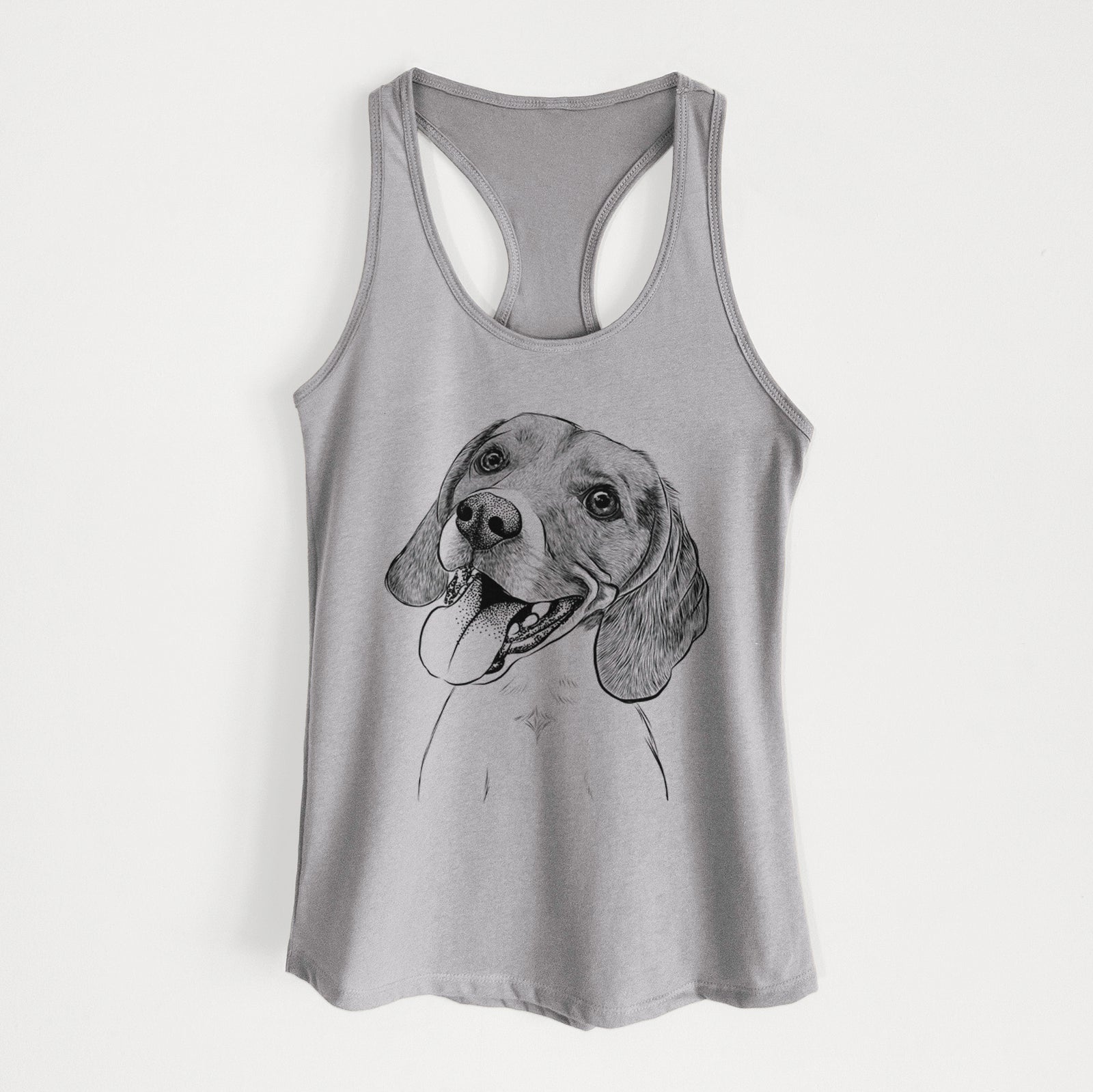 Little Bandit the Beagle - Women's Racerback Tanktop