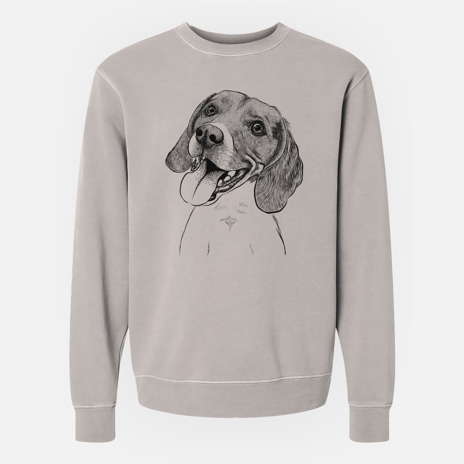 Bare Little Bandit the Beagle - Unisex Pigment Dyed Crew Sweatshirt