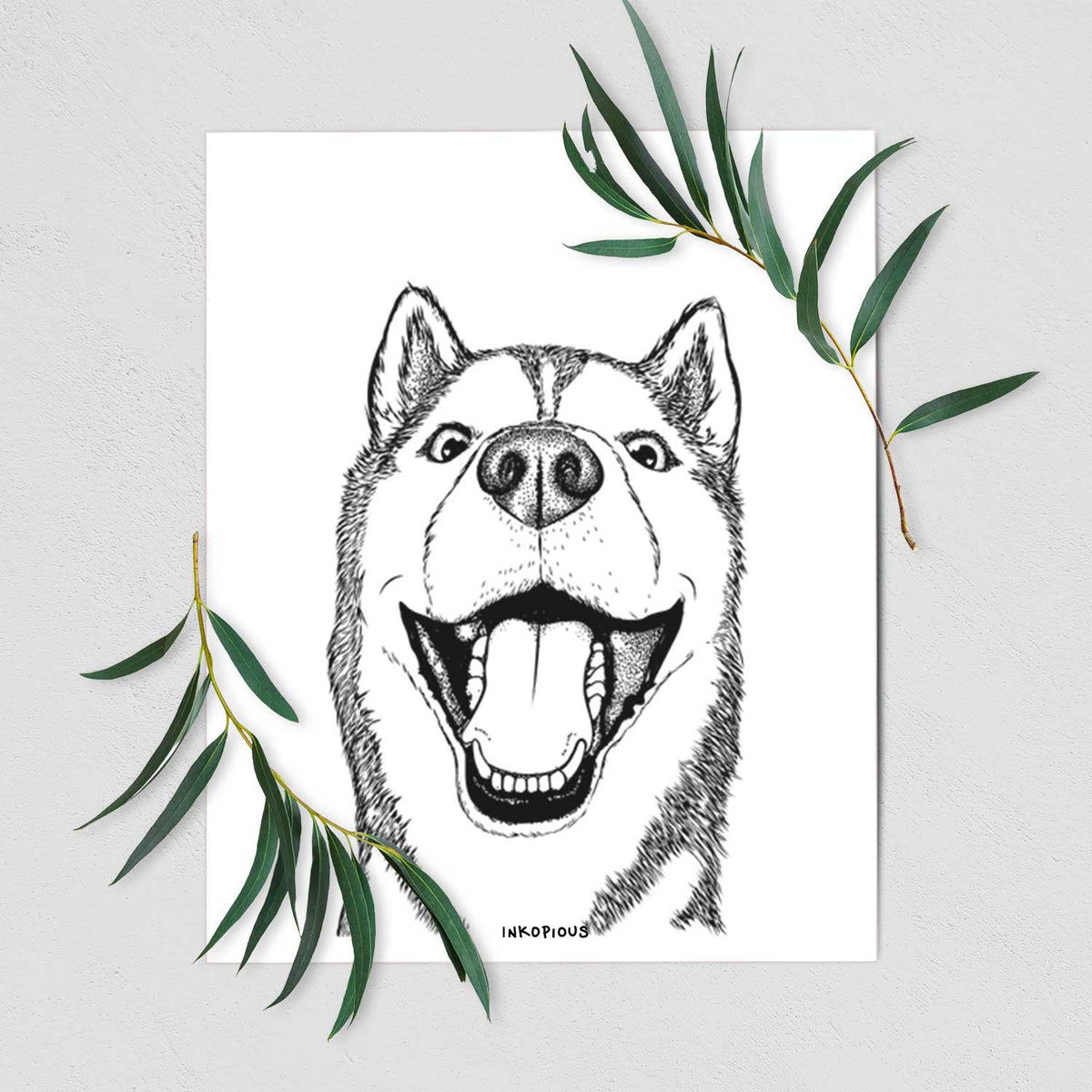 Little Country the Siberian Husky Art Print