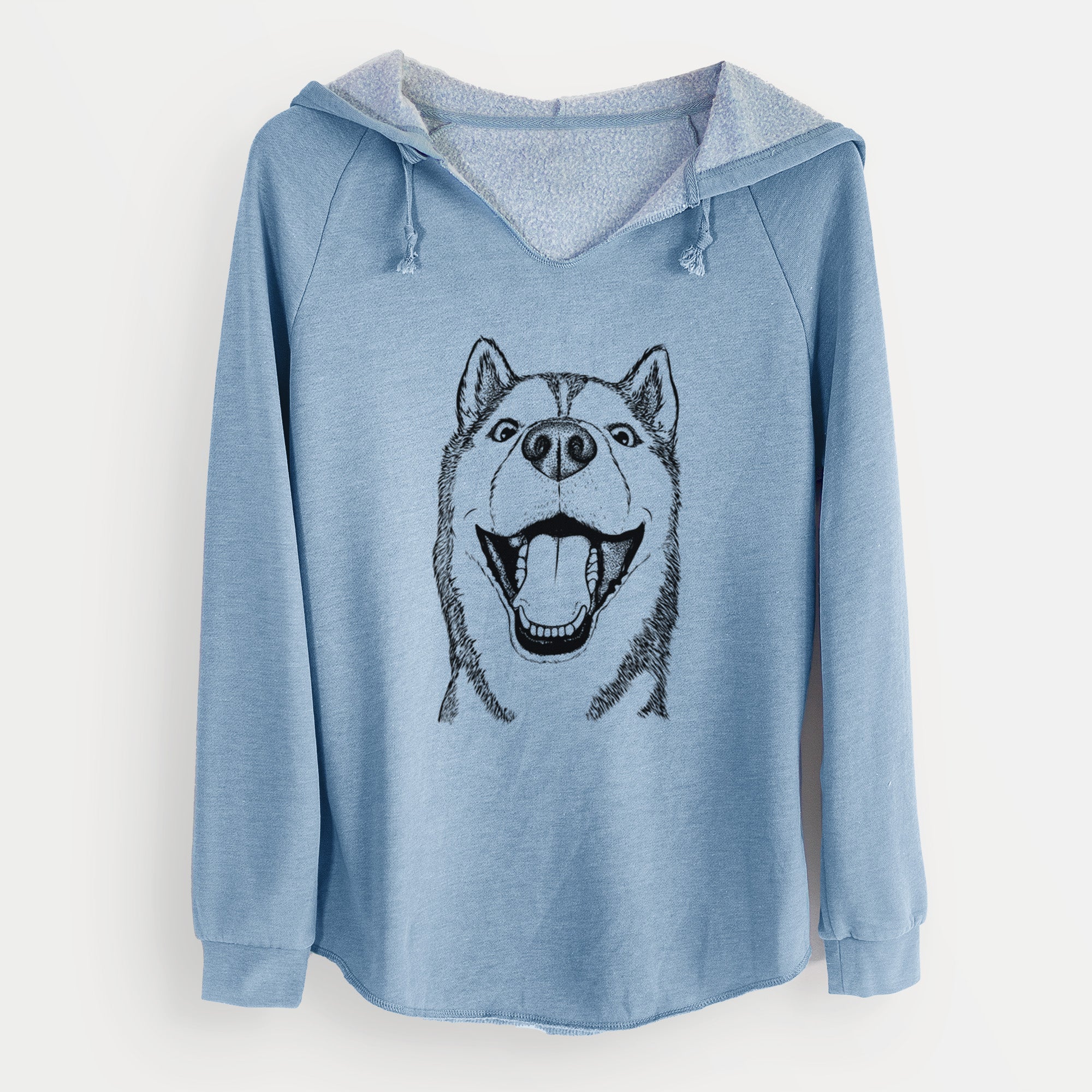 Bare Little Country the Siberian Husky - Cali Wave Hooded Sweatshirt