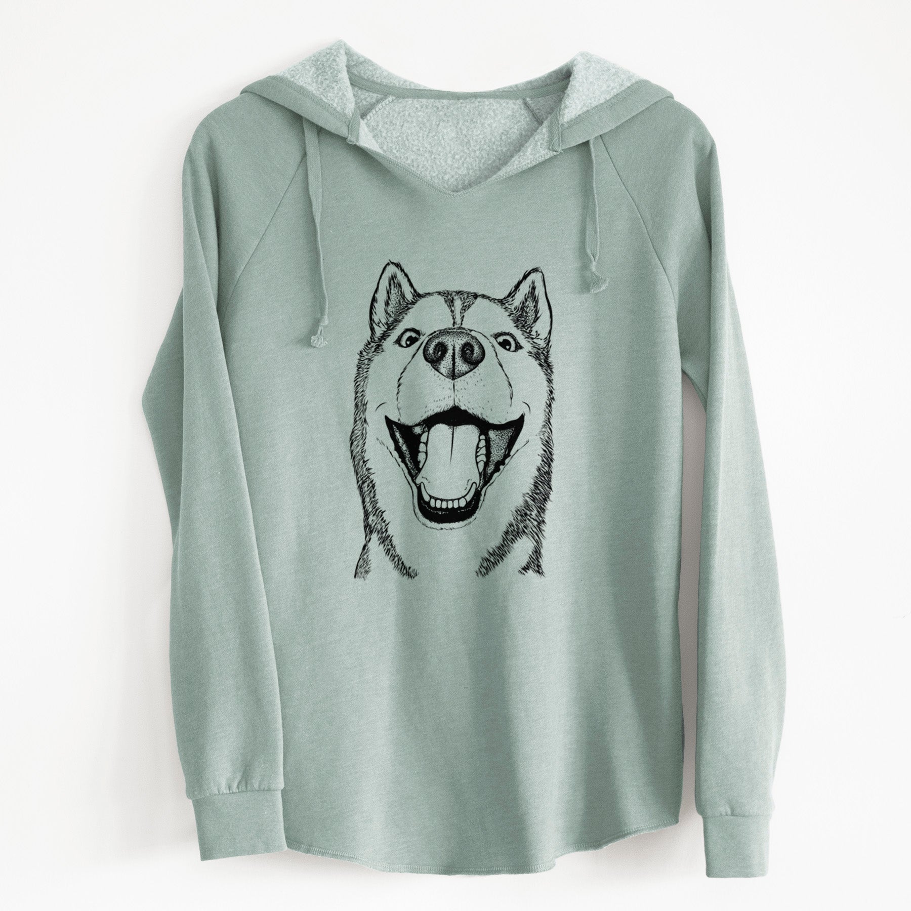 Bare Little Country the Siberian Husky - Cali Wave Hooded Sweatshirt