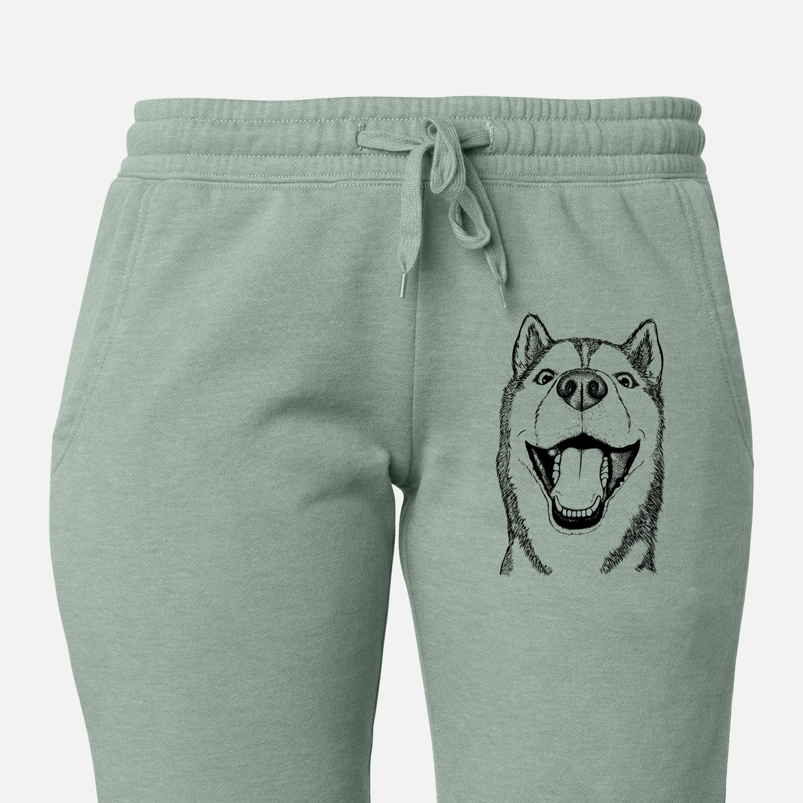 Little Country the Siberian Husky - Women's Cali Wave Joggers