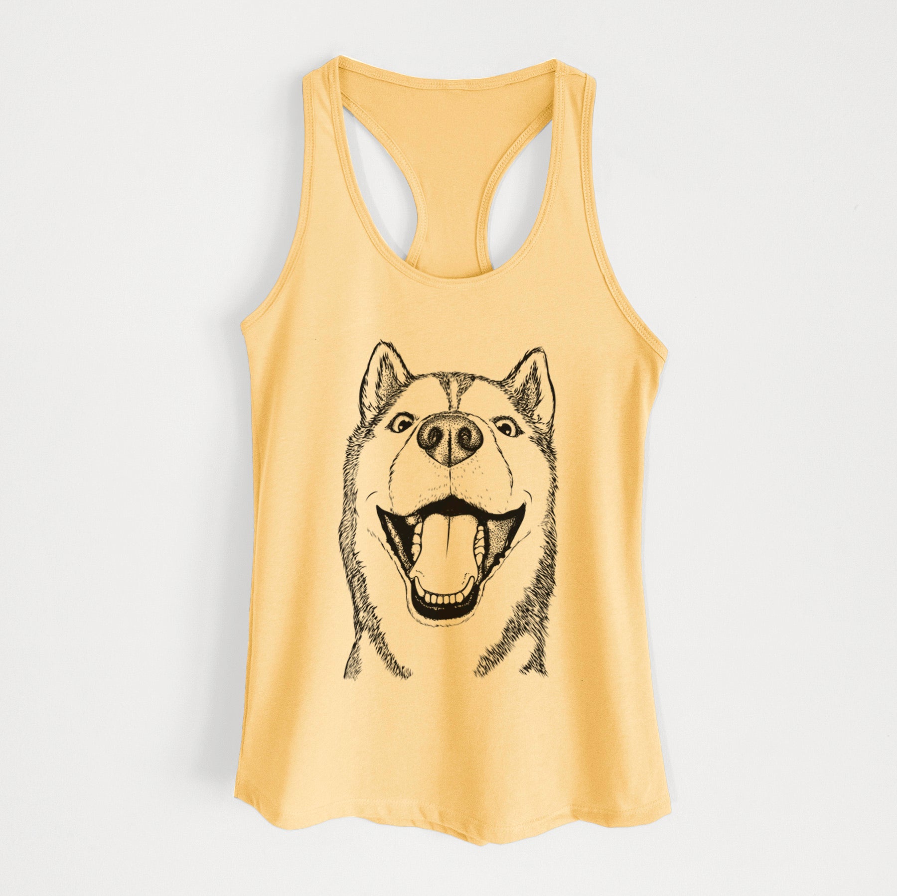 Little Country the Siberian Husky - Women's Racerback Tanktop