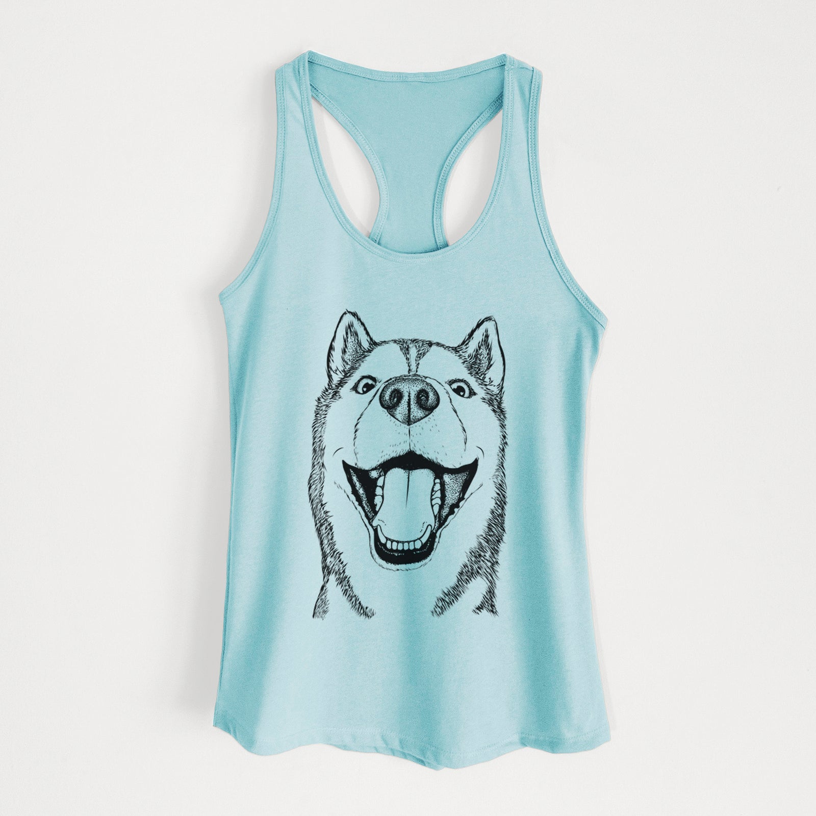 Little Country the Siberian Husky - Women's Racerback Tanktop