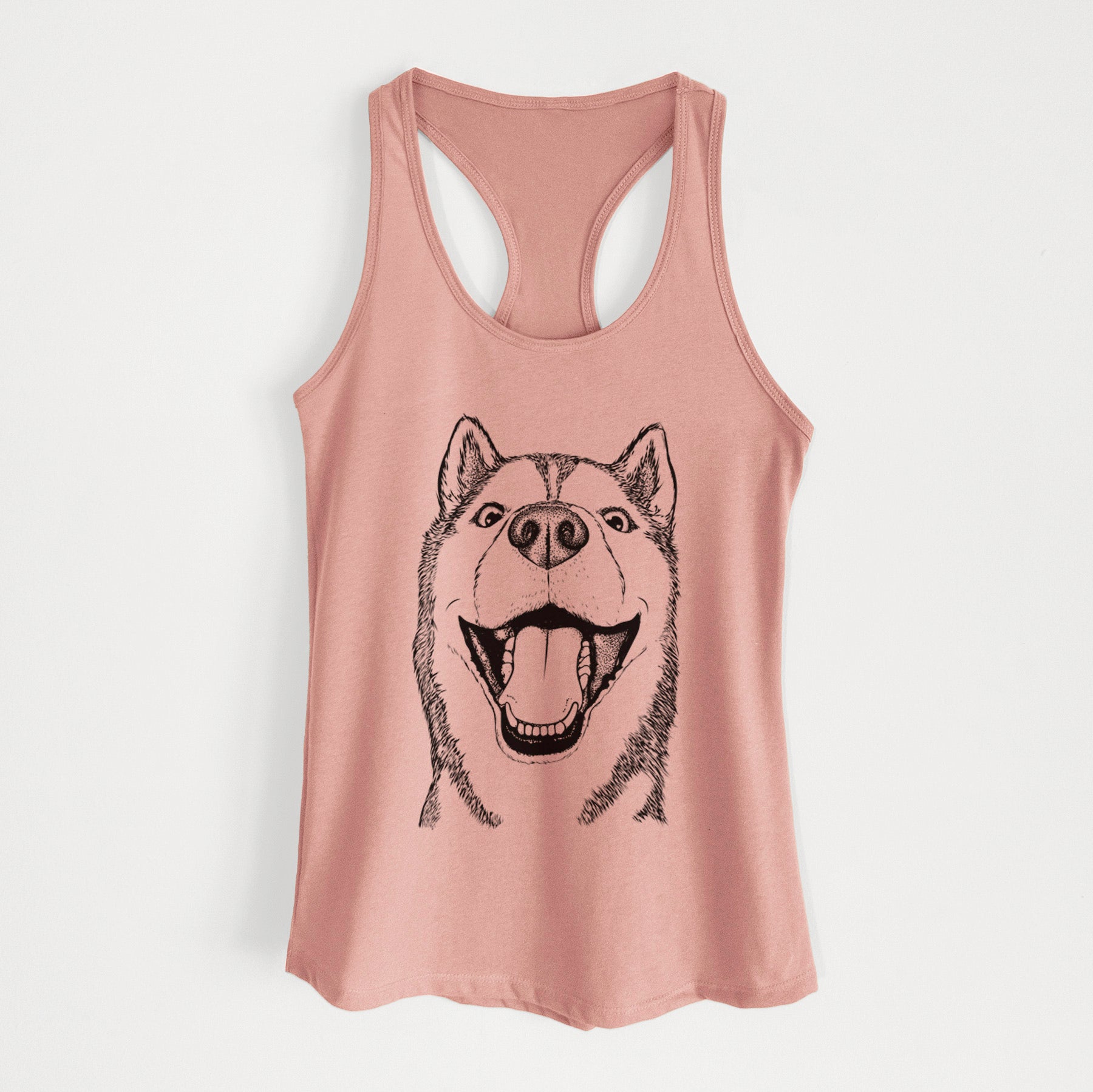 Little Country the Siberian Husky - Women's Racerback Tanktop