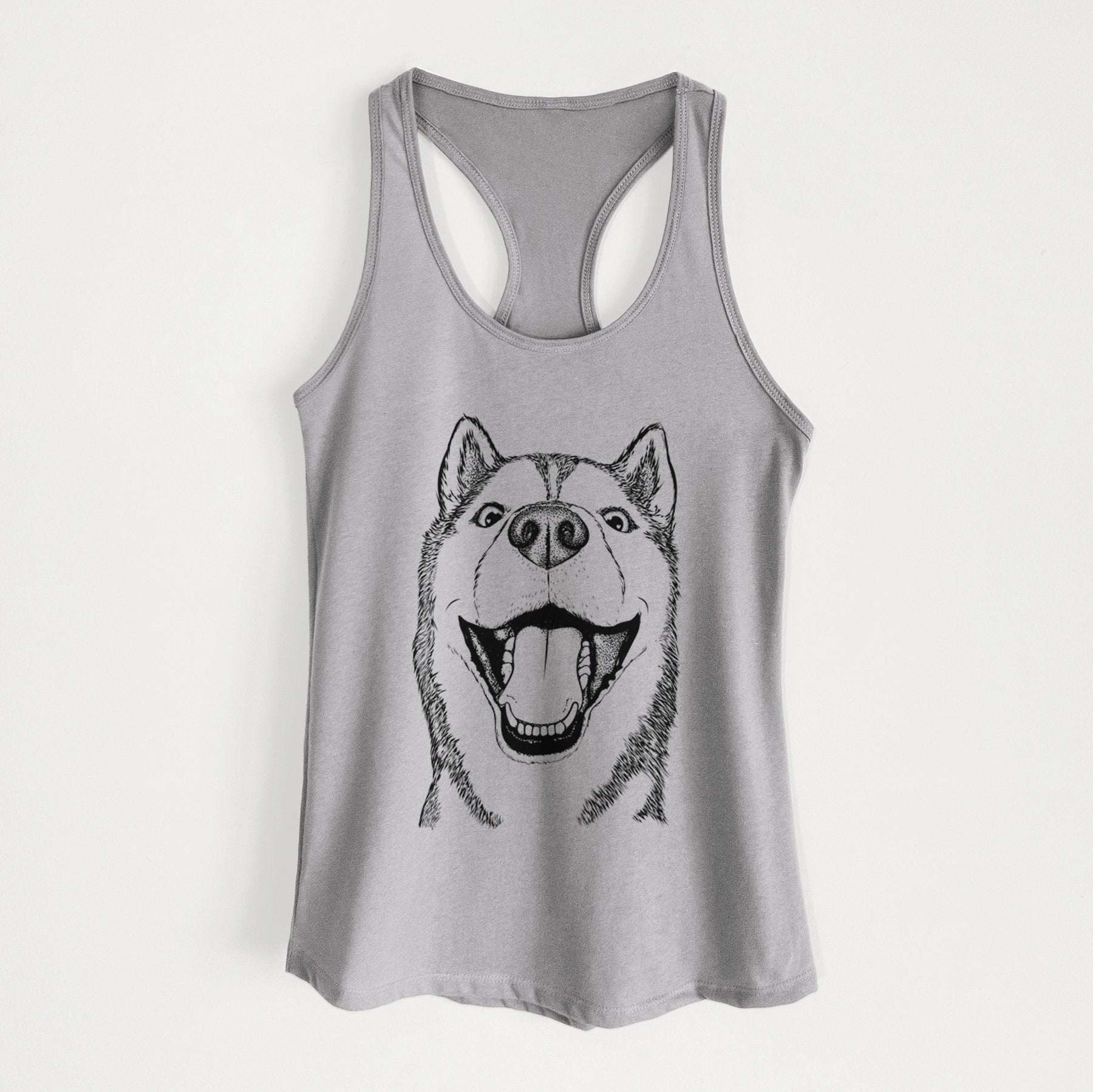 Little Country the Siberian Husky - Women's Racerback Tanktop