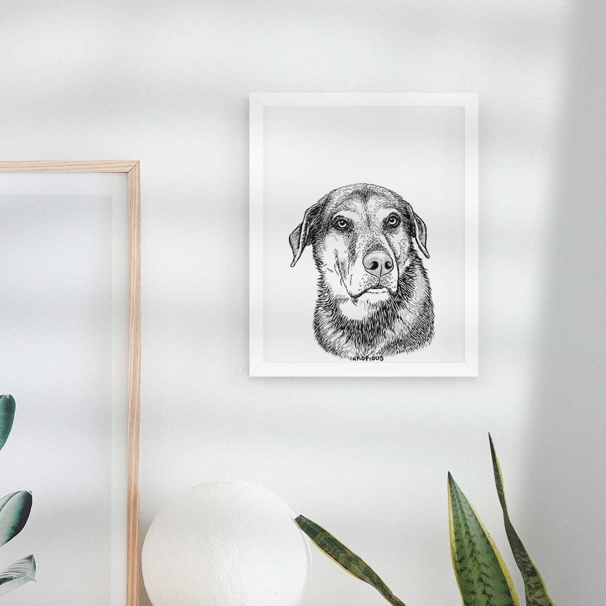 Lobo the Shepherd Mix Art Print